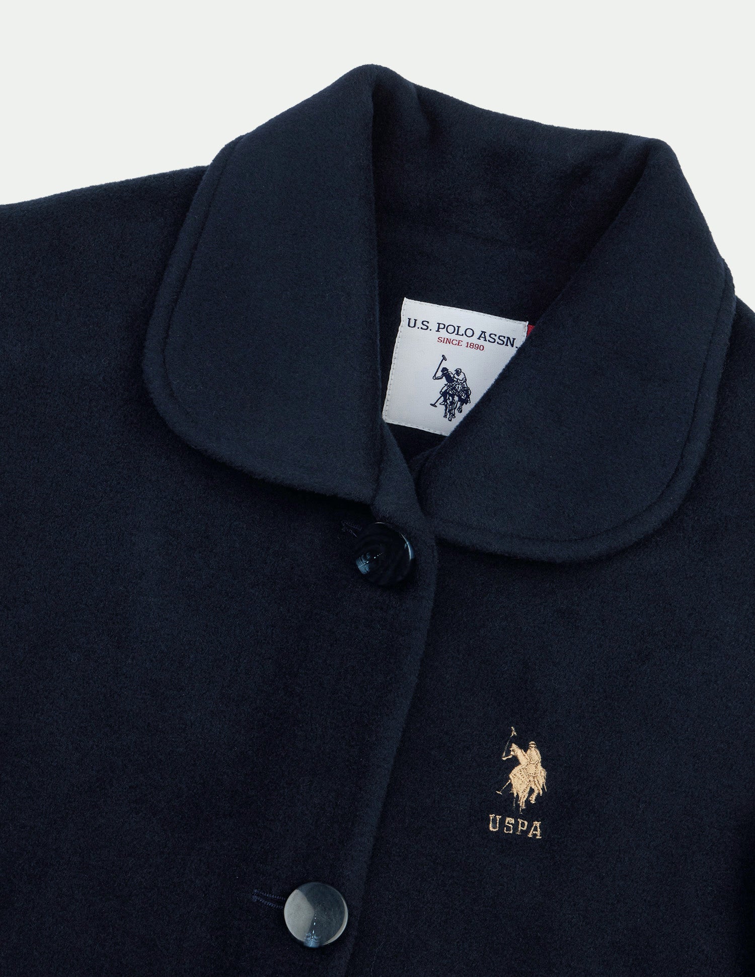 Longline Regular Fit Coat Navy - U.S. Polo Assn. India | Large