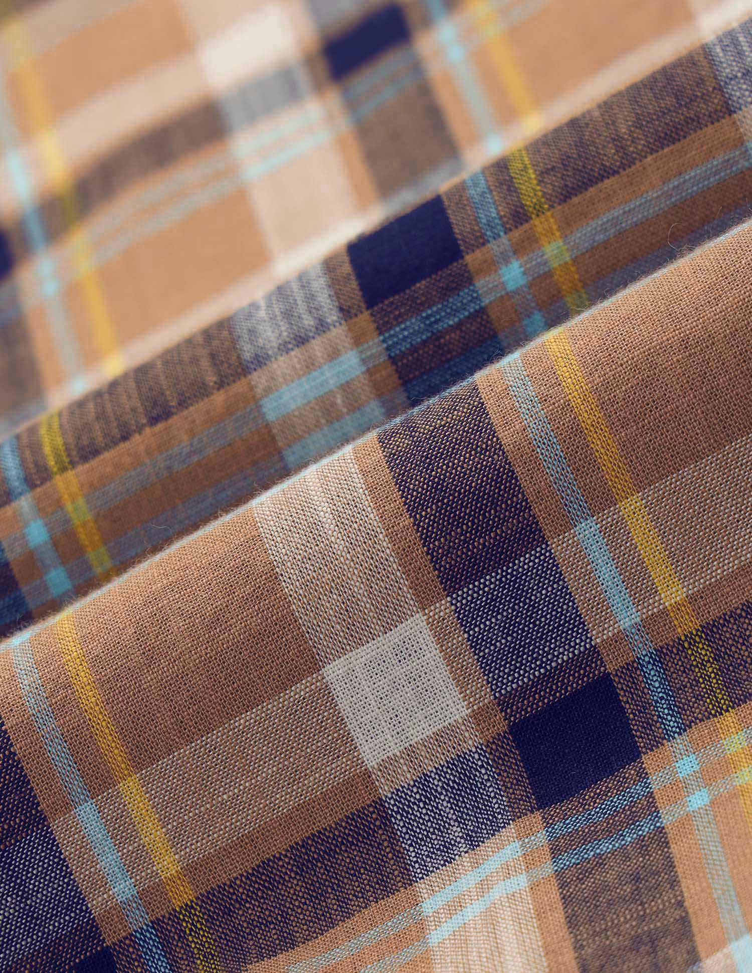 Regular Fit Plaid Checked Shirt Rust - U.S. POLO ASSN. | Large