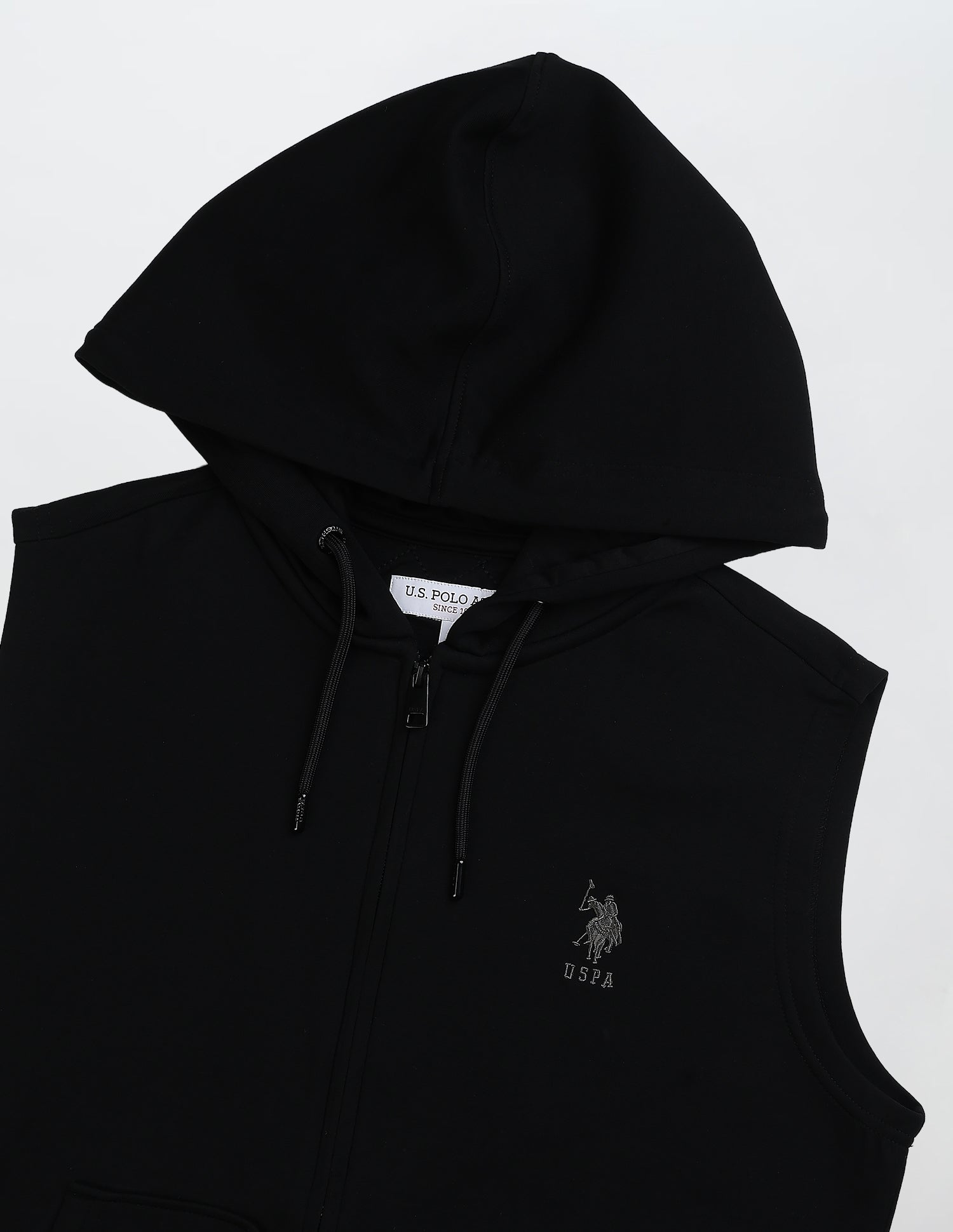 Varsity Theatre Regular Fit Zipper Sweatshirt Black - U.S. POLO ASSN. | Large