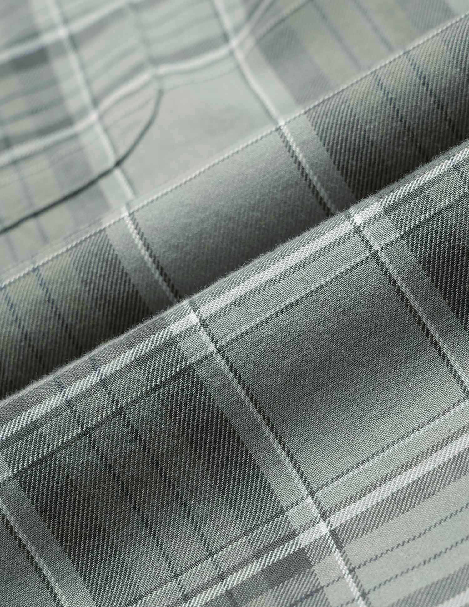Tartan Checked Twill Shirt Light Olive - U.S. Polo Assn. India | Large