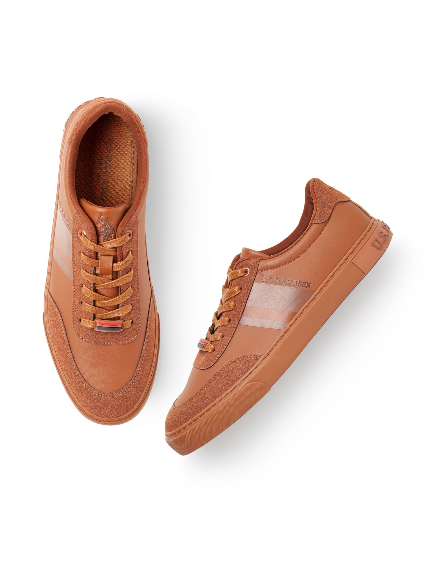 Men Tonal Logo Krister Sneakers Tan - U.S. POLO ASSN. | Large