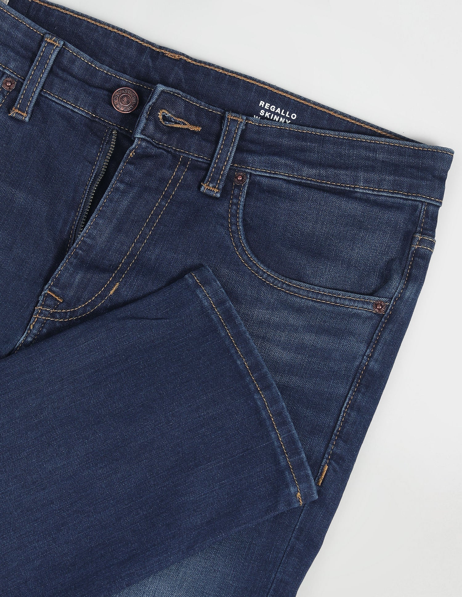Regallo Skinny Fit Blue Jeans Blue - U.S. Polo Assn. India | Large