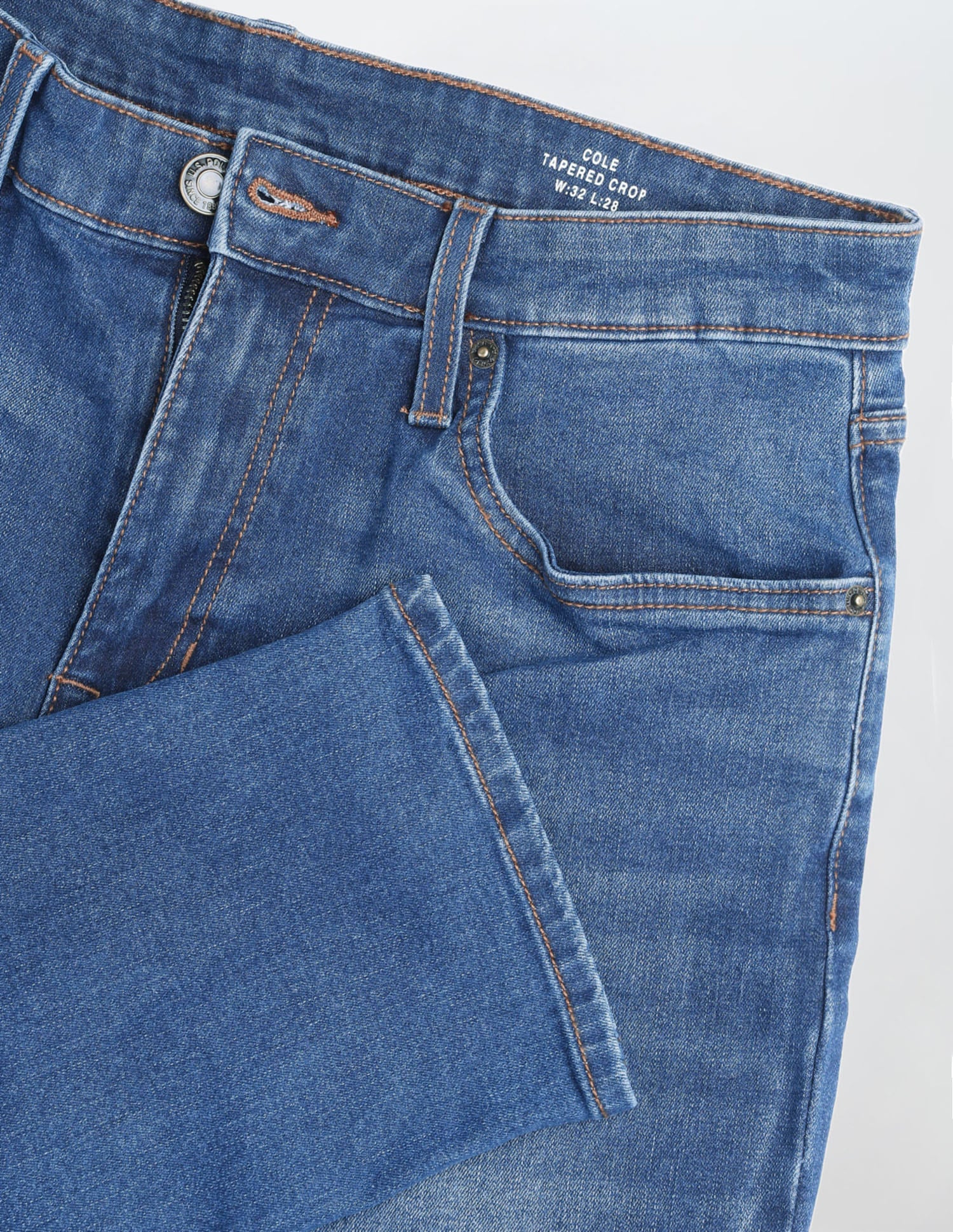 Solid Straight Fit Jeans Blue - U.S. Polo Assn. India | Large