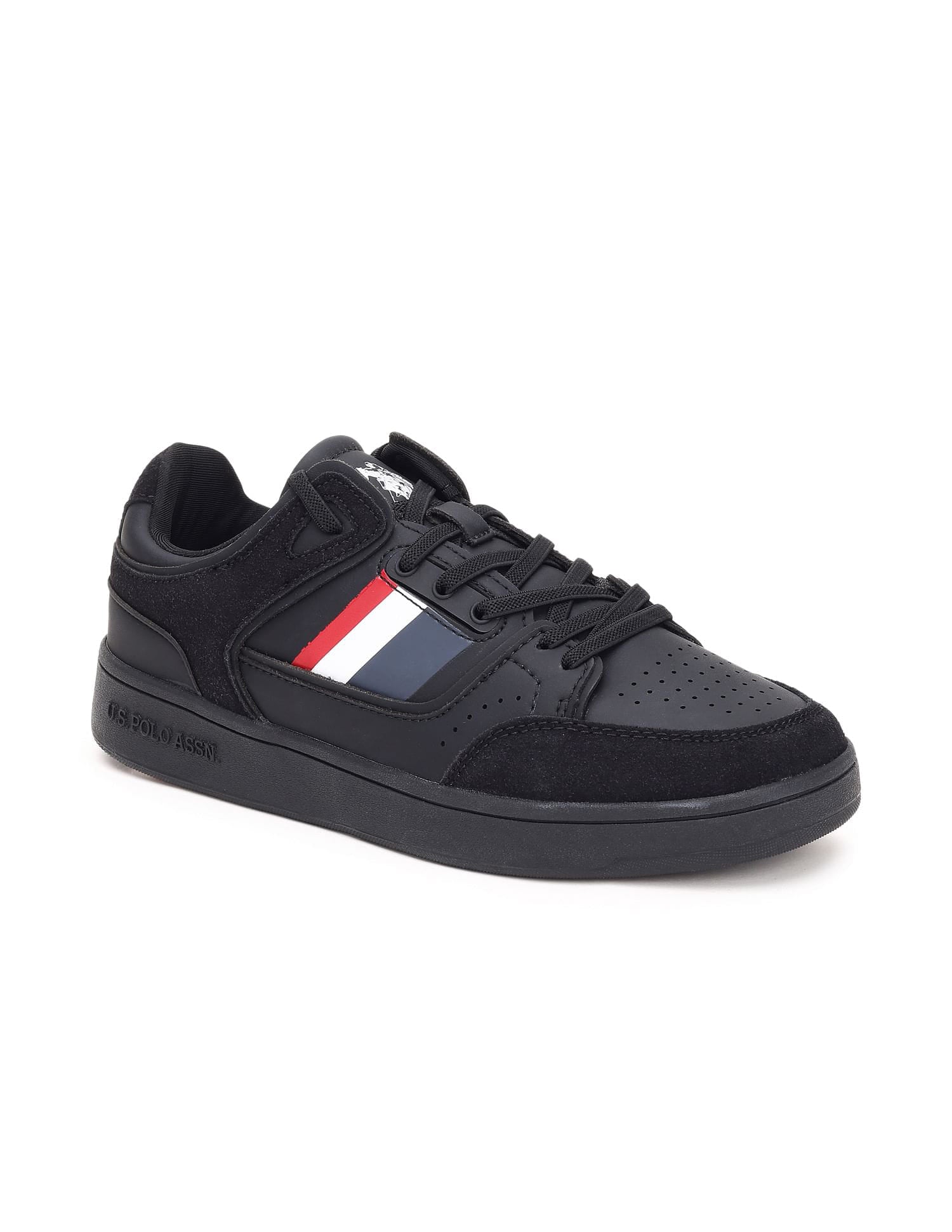 Brand Stripe Adalyn Sneakers Black - U.S. Polo Assn. India | Large