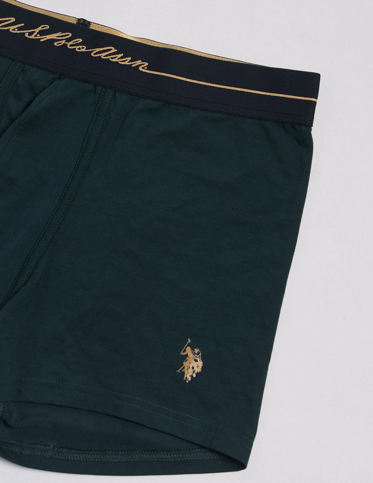 Anti Microbial Solid PT004 Trunks - Pack of 1 Scarab - U.S. POLO ASSN. | Large