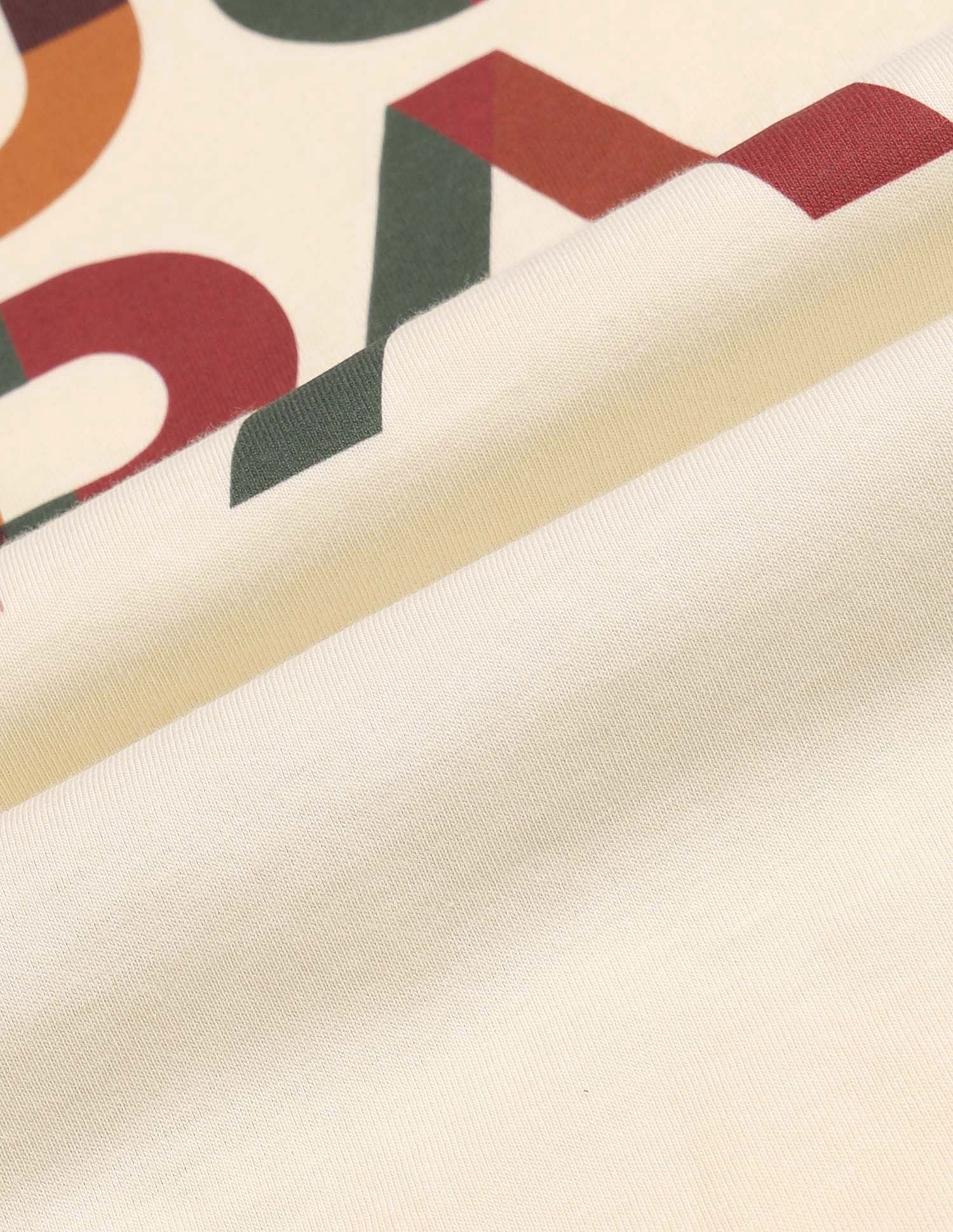 Boyfriend Fit Brand Printed T-Shirt Ecru - U.S. POLO ASSN. | Large