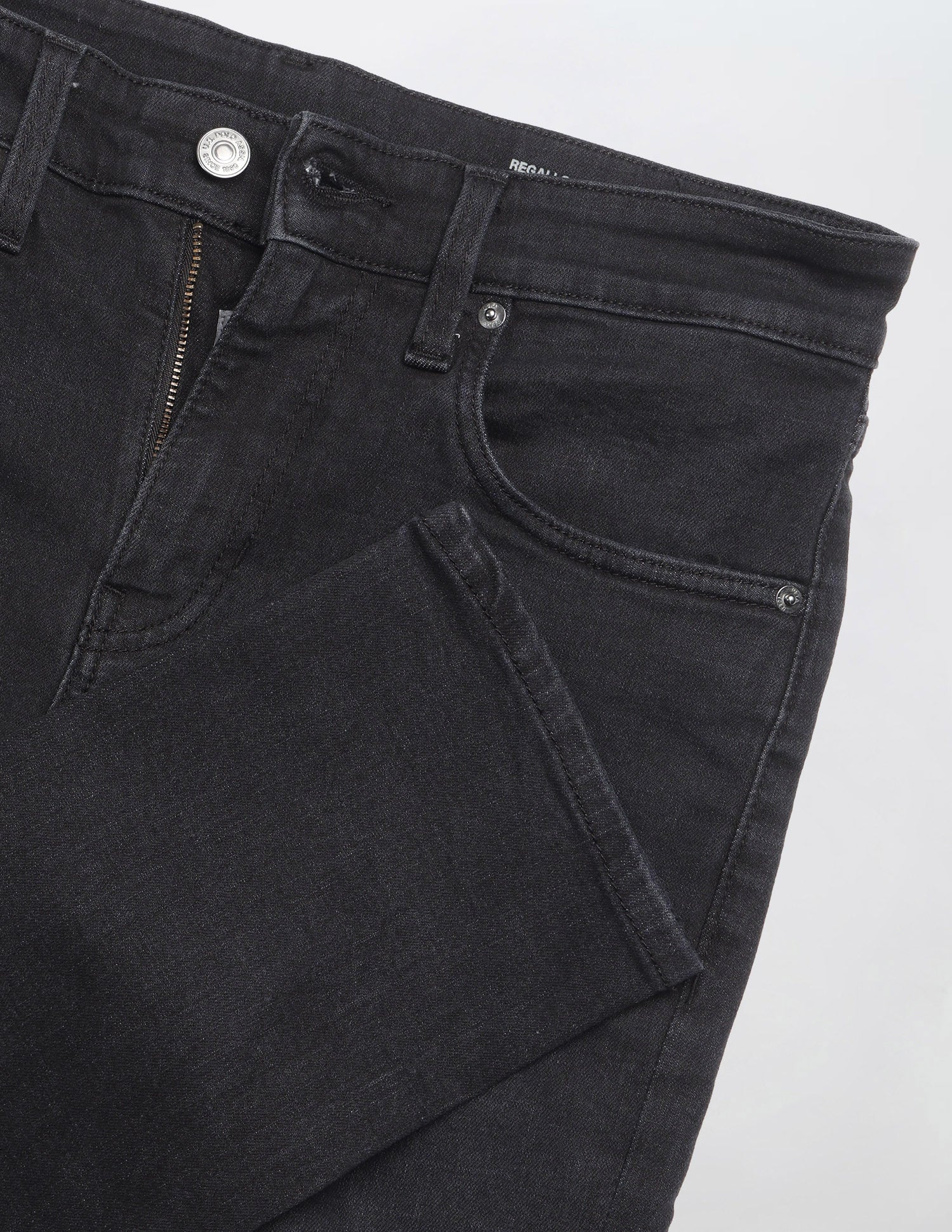 Regallo Skinny Fit Black Jeans Black - U.S. Polo Assn. India | Large