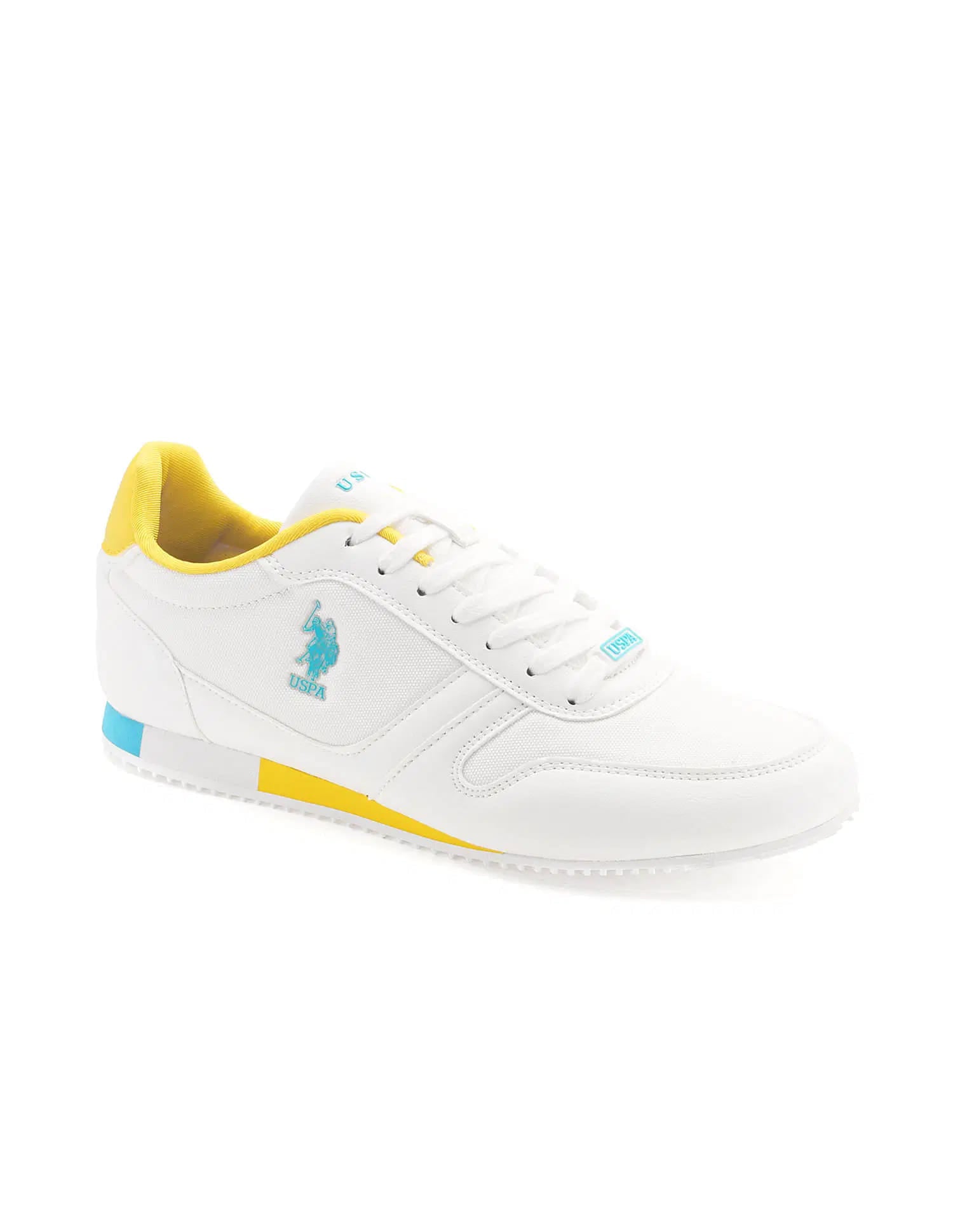 Colour Blocked Clemt 4.0 Sneakers White - U.S. Polo Assn. India | Large