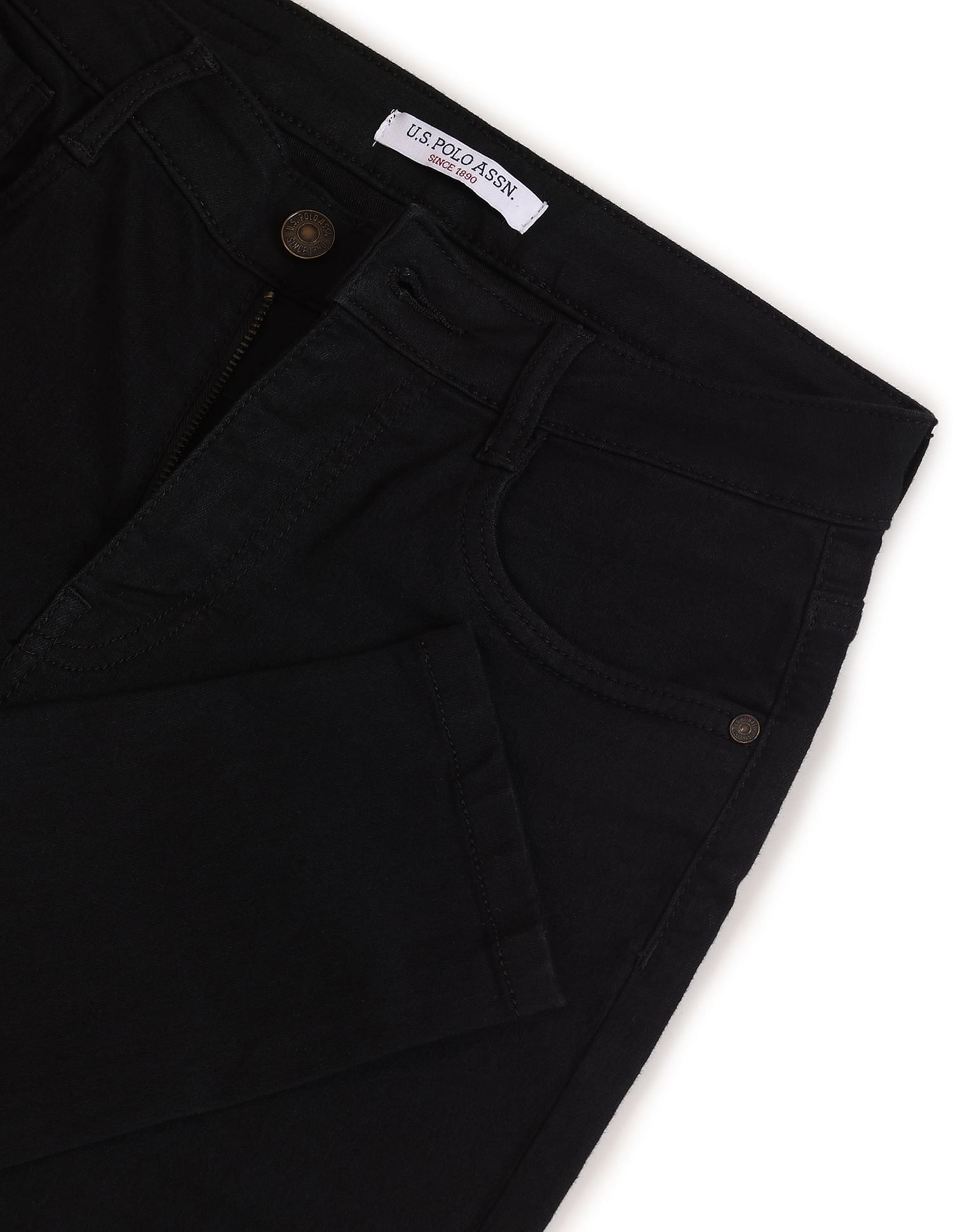 Super Skinny Fit Clean Look Jeans Black - U.S. POLO ASSN. | Large