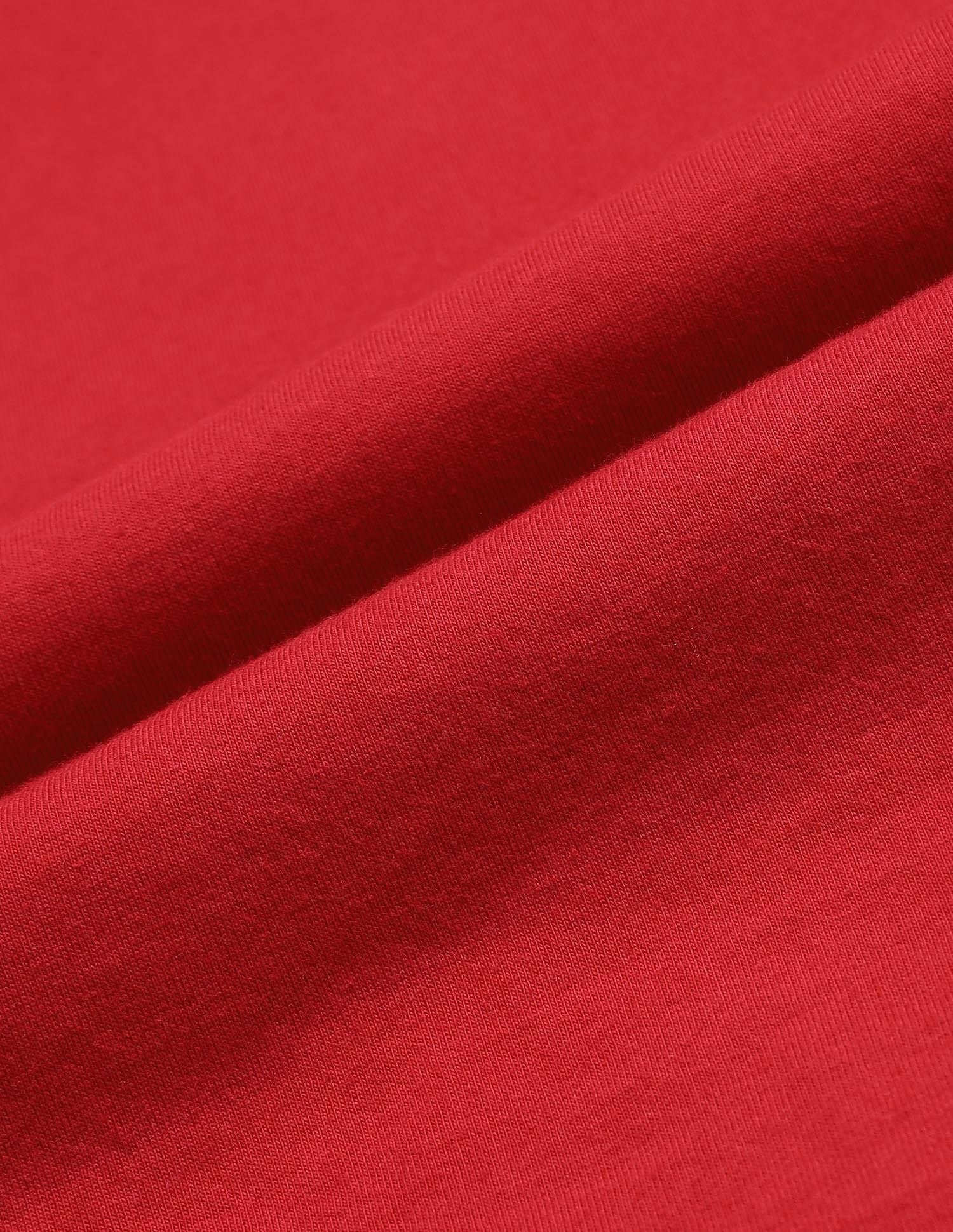 Boxy Fit Typography Printed T-Shirt Red - U.S. POLO ASSN. | Large