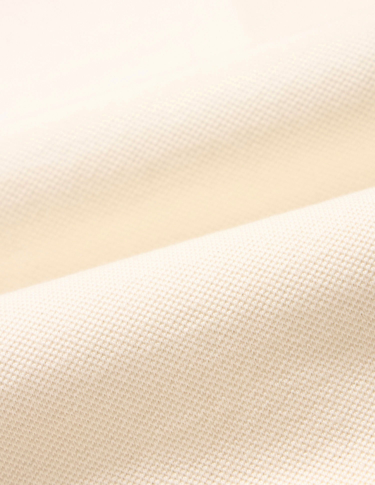 Open Placket Solid Polo Shirt Off White - U.S. POLO ASSN. | Large