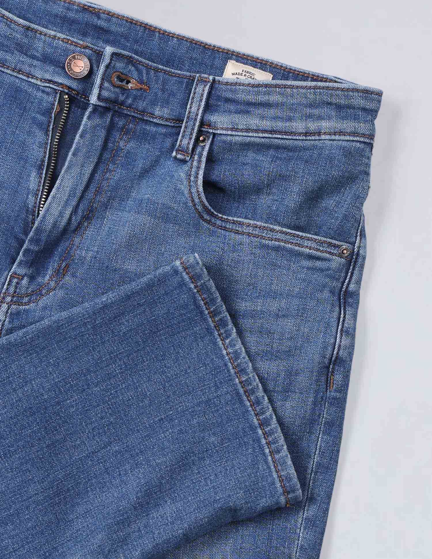 Mid Rise Harold Slim Straight Fit Jeans Blue - U.S. POLO ASSN. | Large