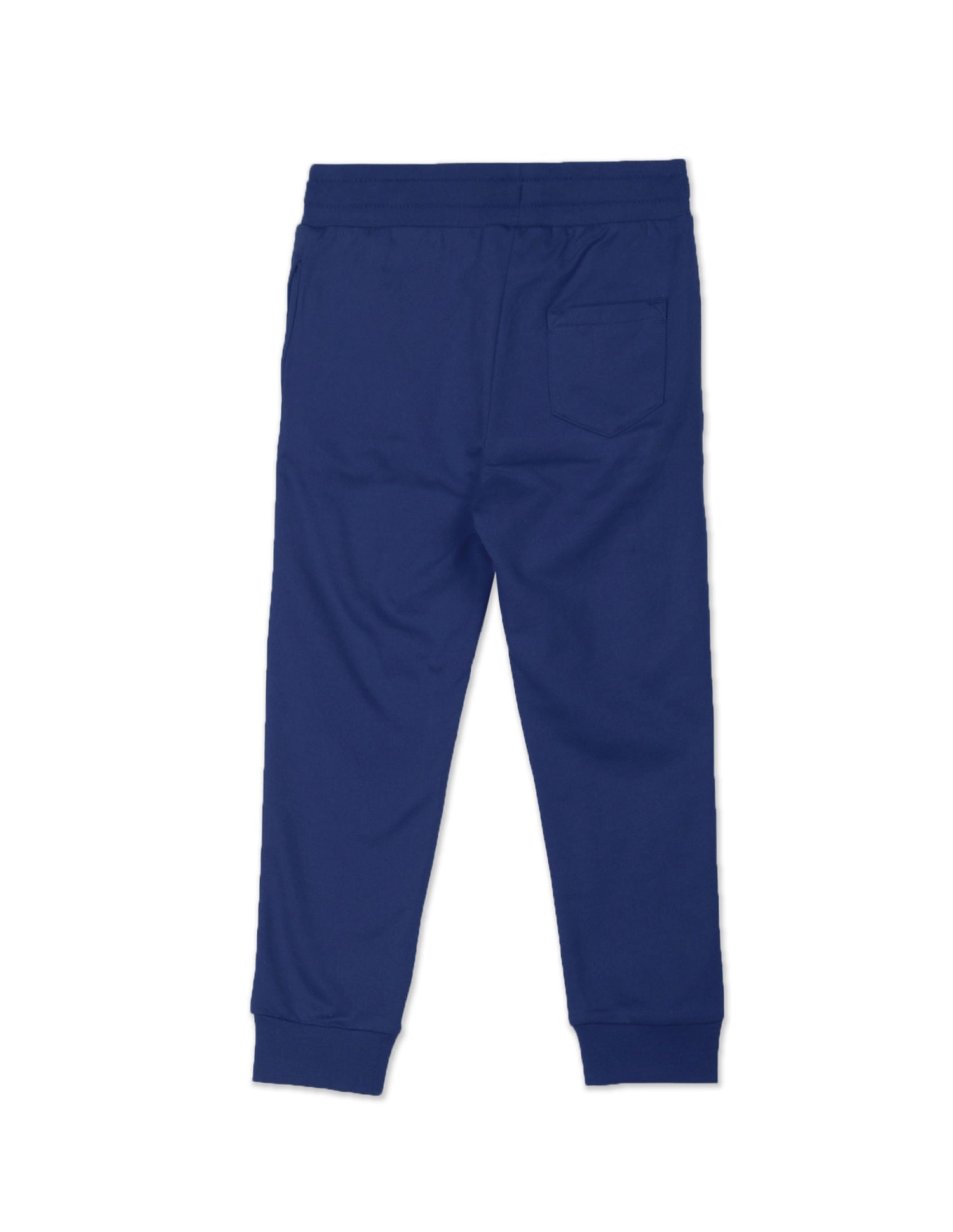 Boys Navy Mid Rise Solid Joggers Navy - U.S. Polo Assn. India | Large