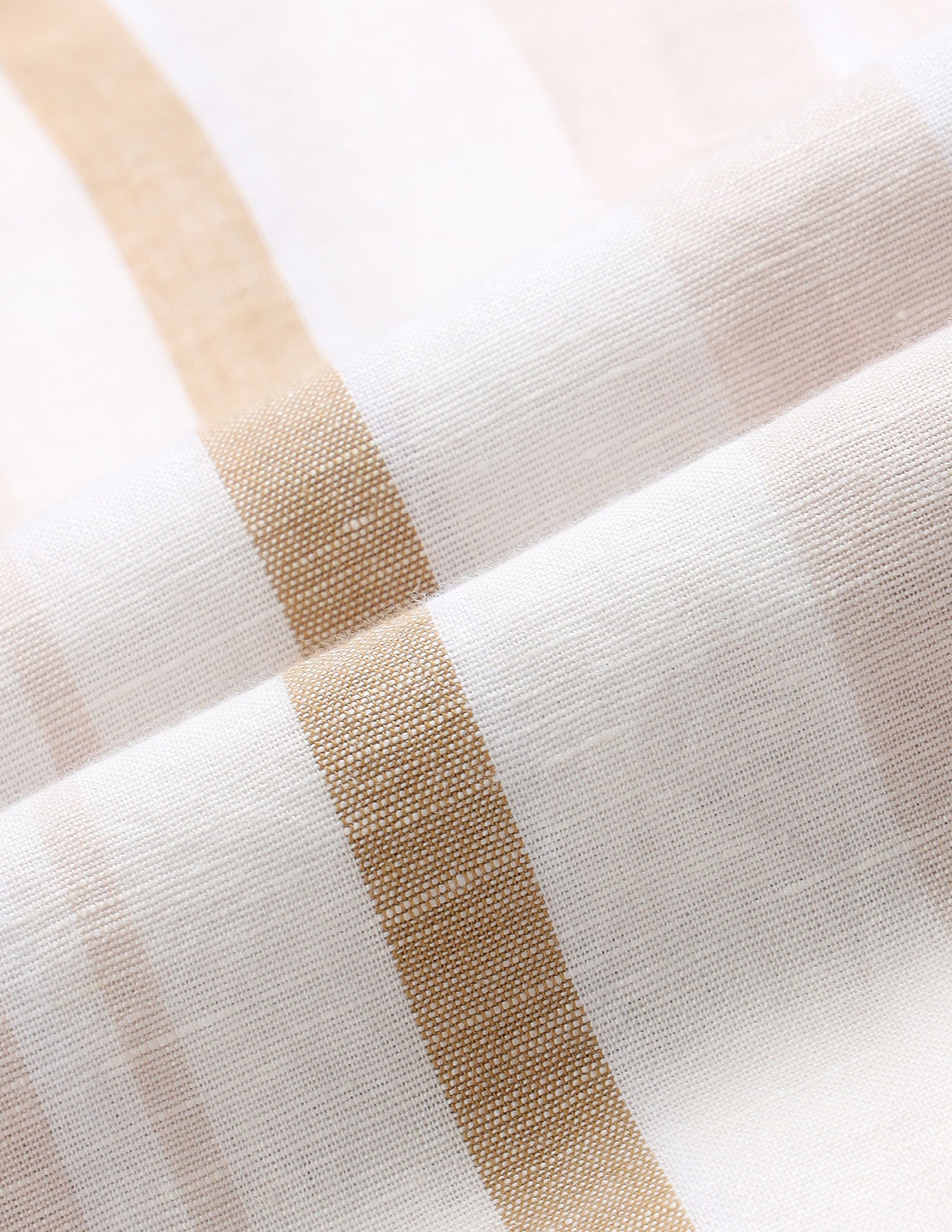 Vertical Striped Regular Fit Shirt Light Beige - U.S. Polo Assn. India | Large