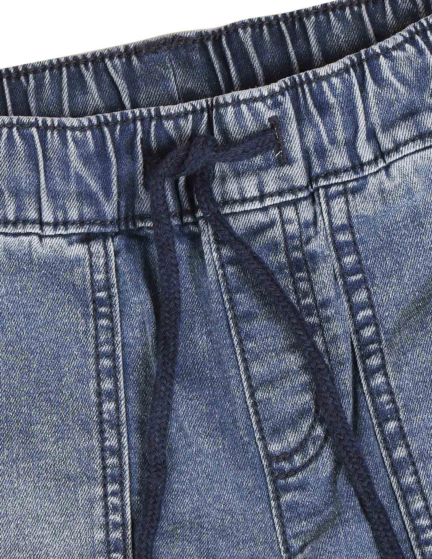 Boys Stone Washed Regular Fit Cargo Jeans Light Blue - U.S. POLO ASSN. | Large