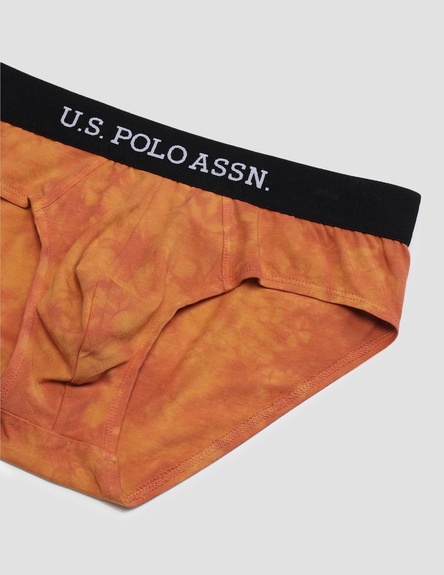 Cotton Stretch Tie Dye OEB03 Briefs - Pack Of 1 Brown - U.S. POLO ASSN. | Large