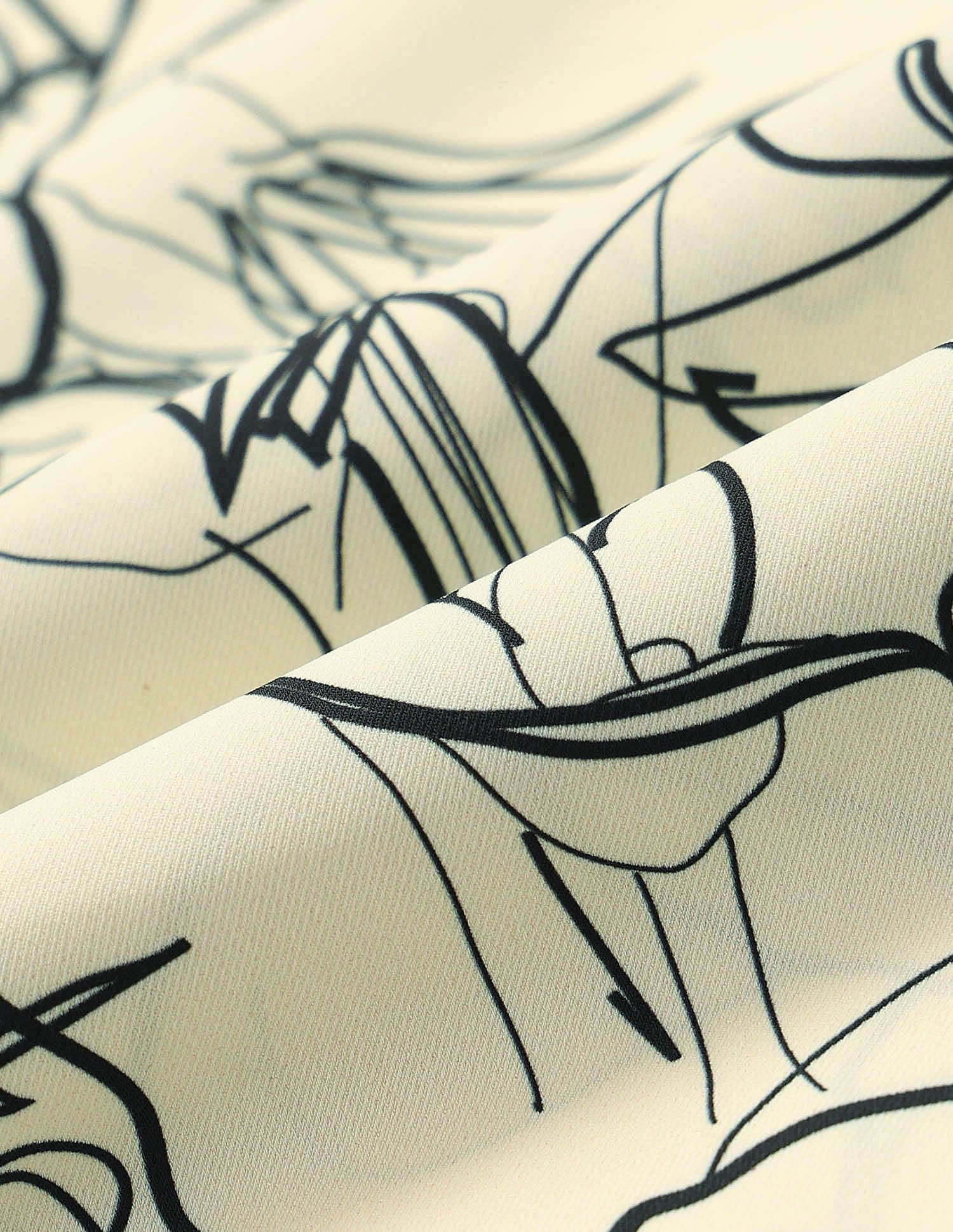 Abstract Printed Midi Shirt Dress Turtle Dove - U.S. POLO ASSN. | Large