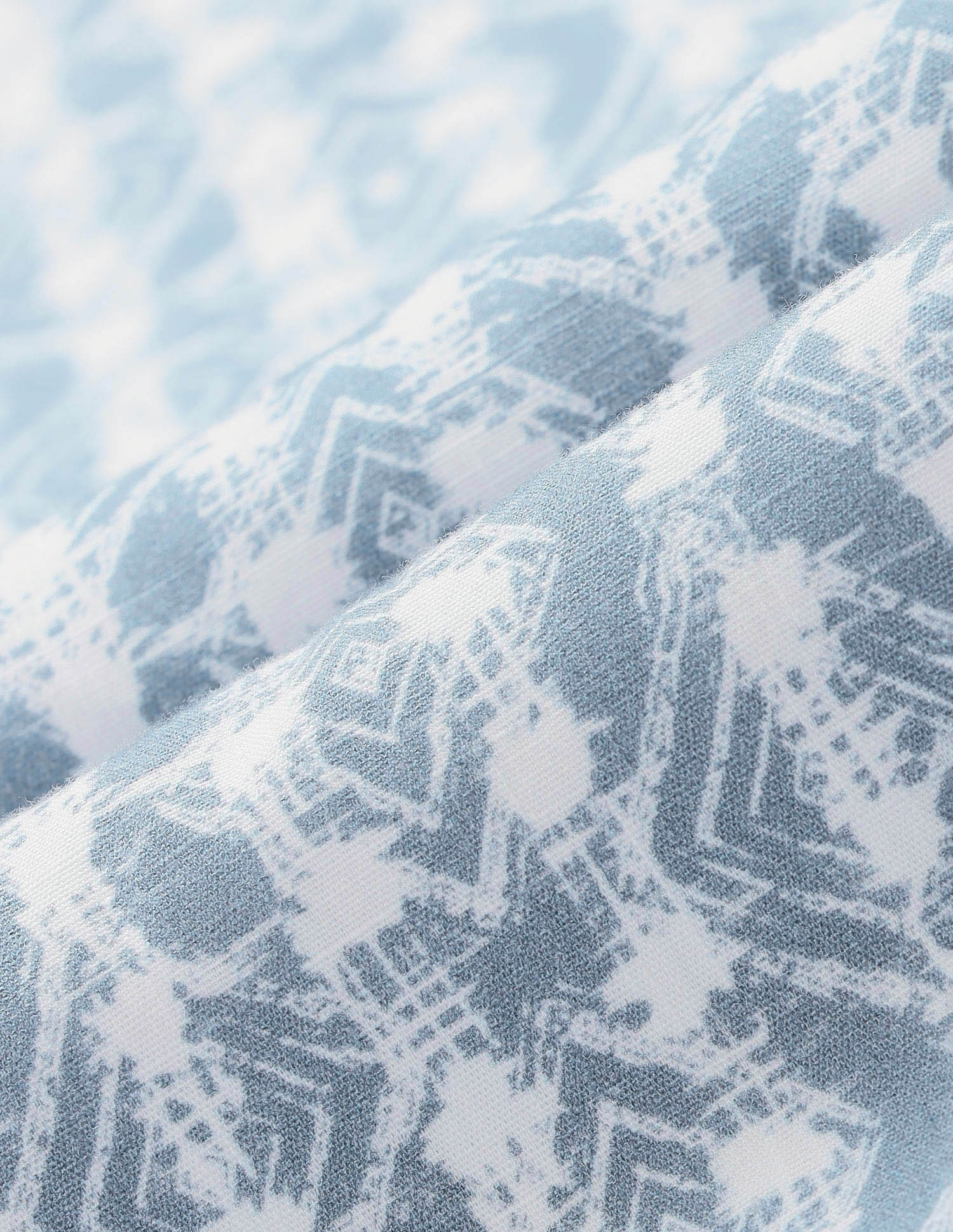 All Over Printed Pure Cotton Shirt Teal - U.S. POLO ASSN. | Large