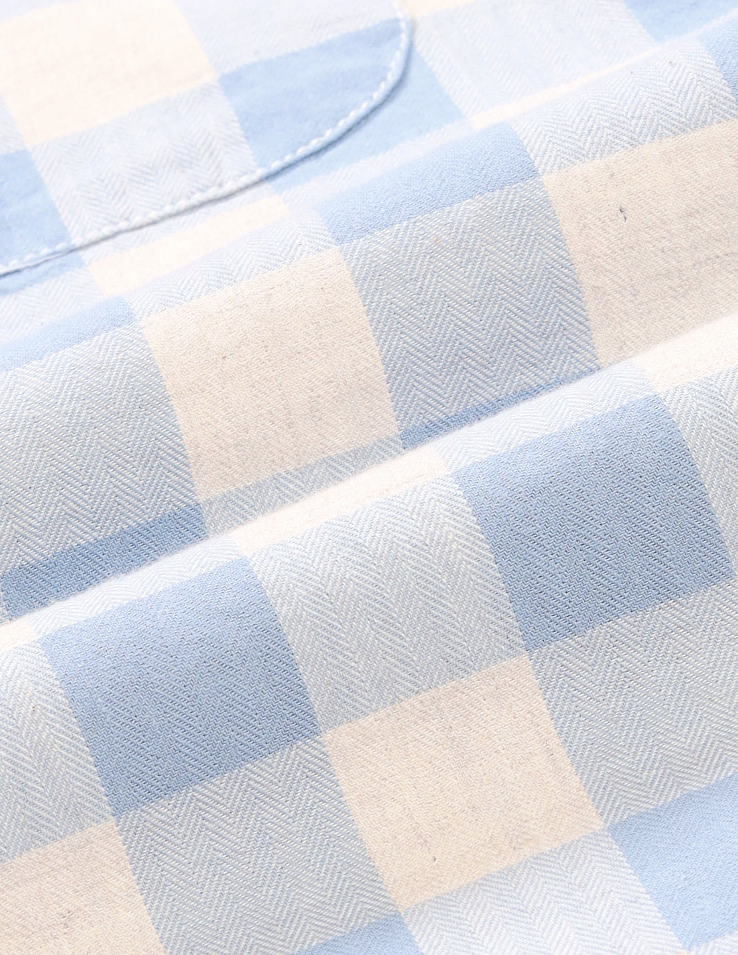 Buffalo Checked Herringbone Shirt Blue - U.S. POLO ASSN. | Large