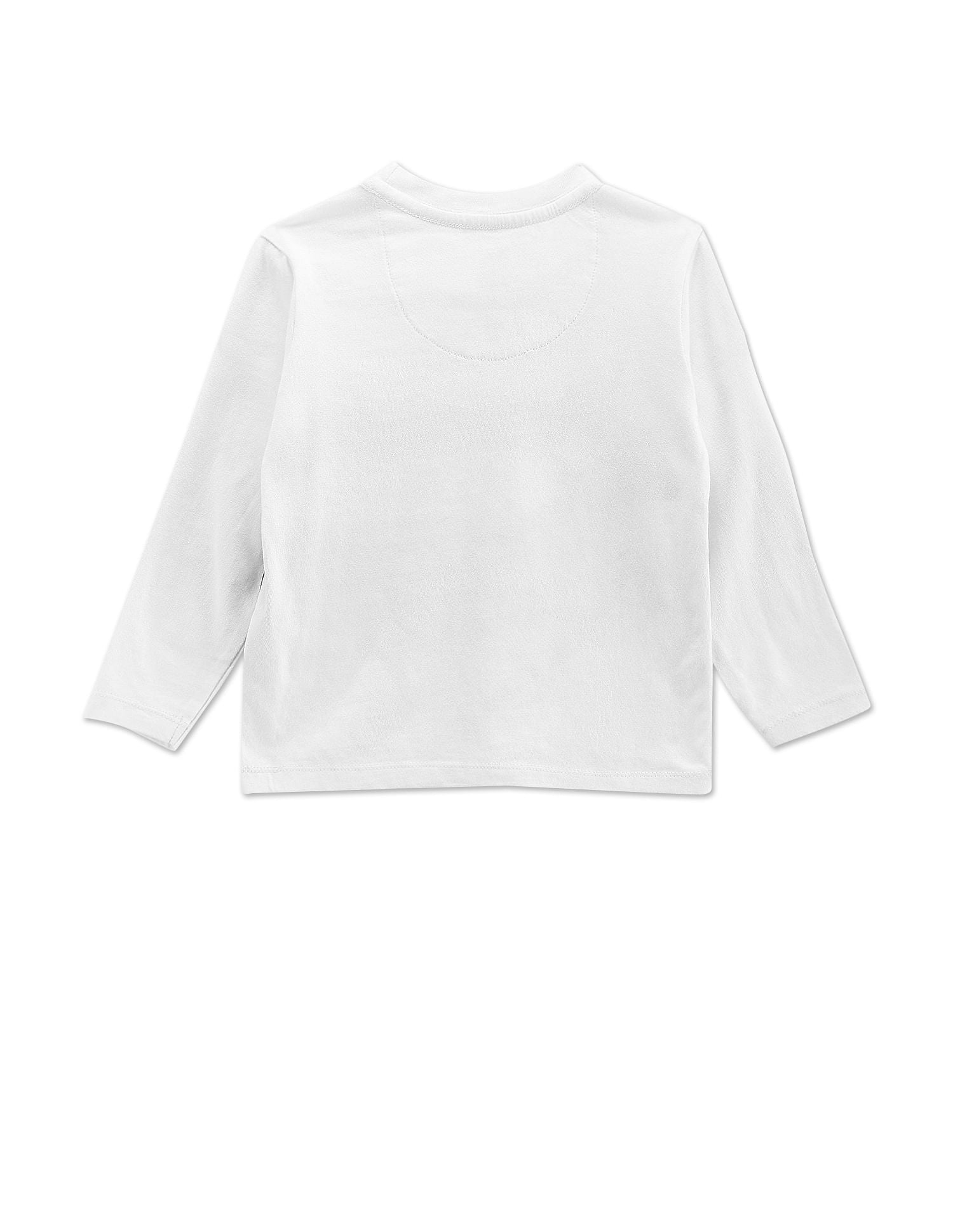 Brand Print Cotton T-Shirt White - U.S. POLO ASSN. | Large