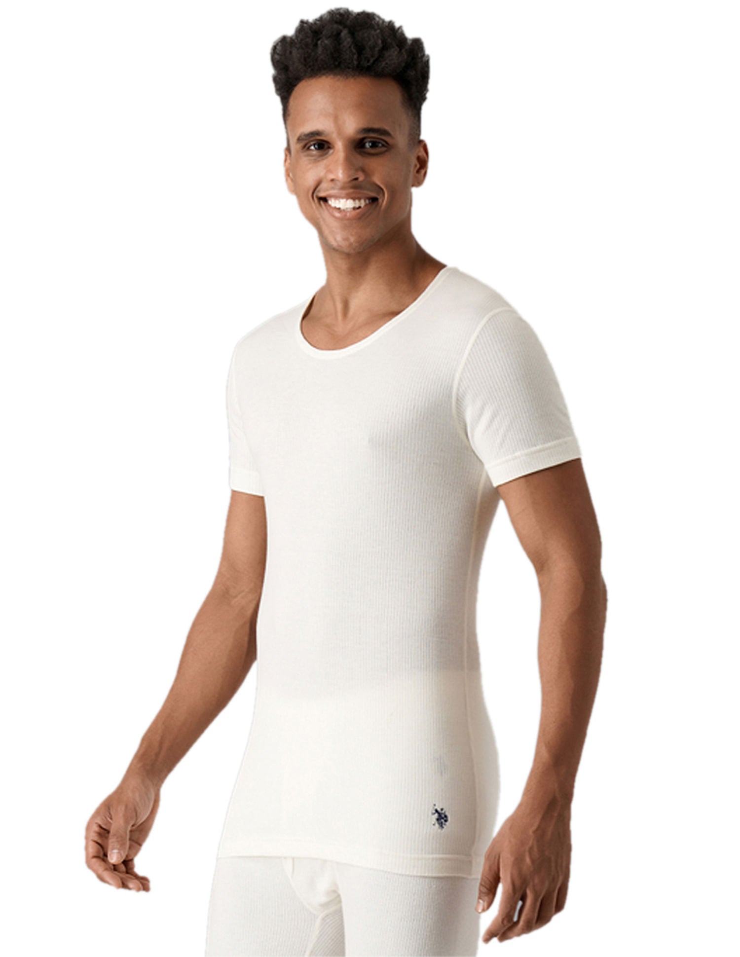 Slim Fit Tri Blend I751 Thermal T-Shirt - Pack Of 1 White - U.S. POLO ASSN. | Large