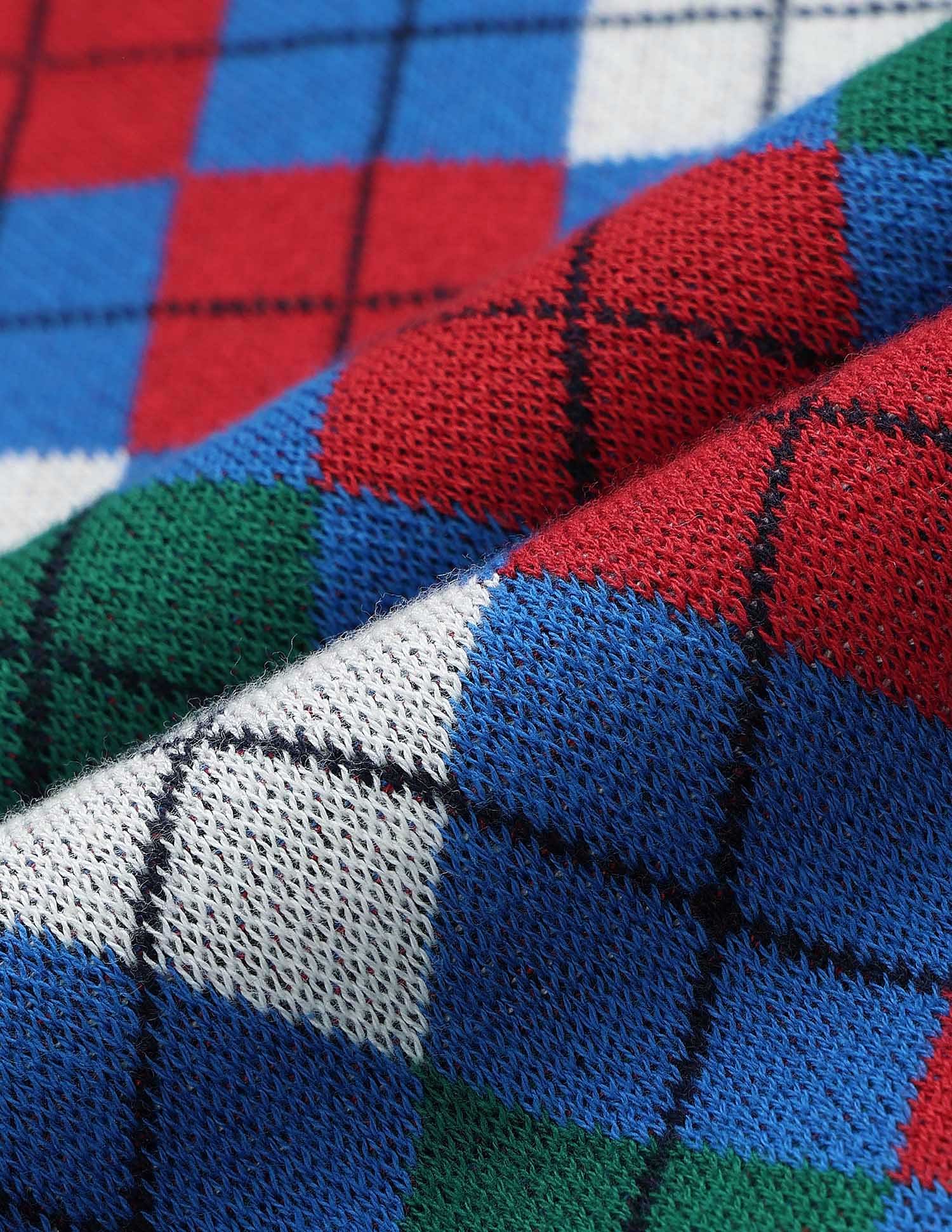 Relaxed Fit Argyle Polo Shirt Blue - U.S. POLO ASSN. | Large