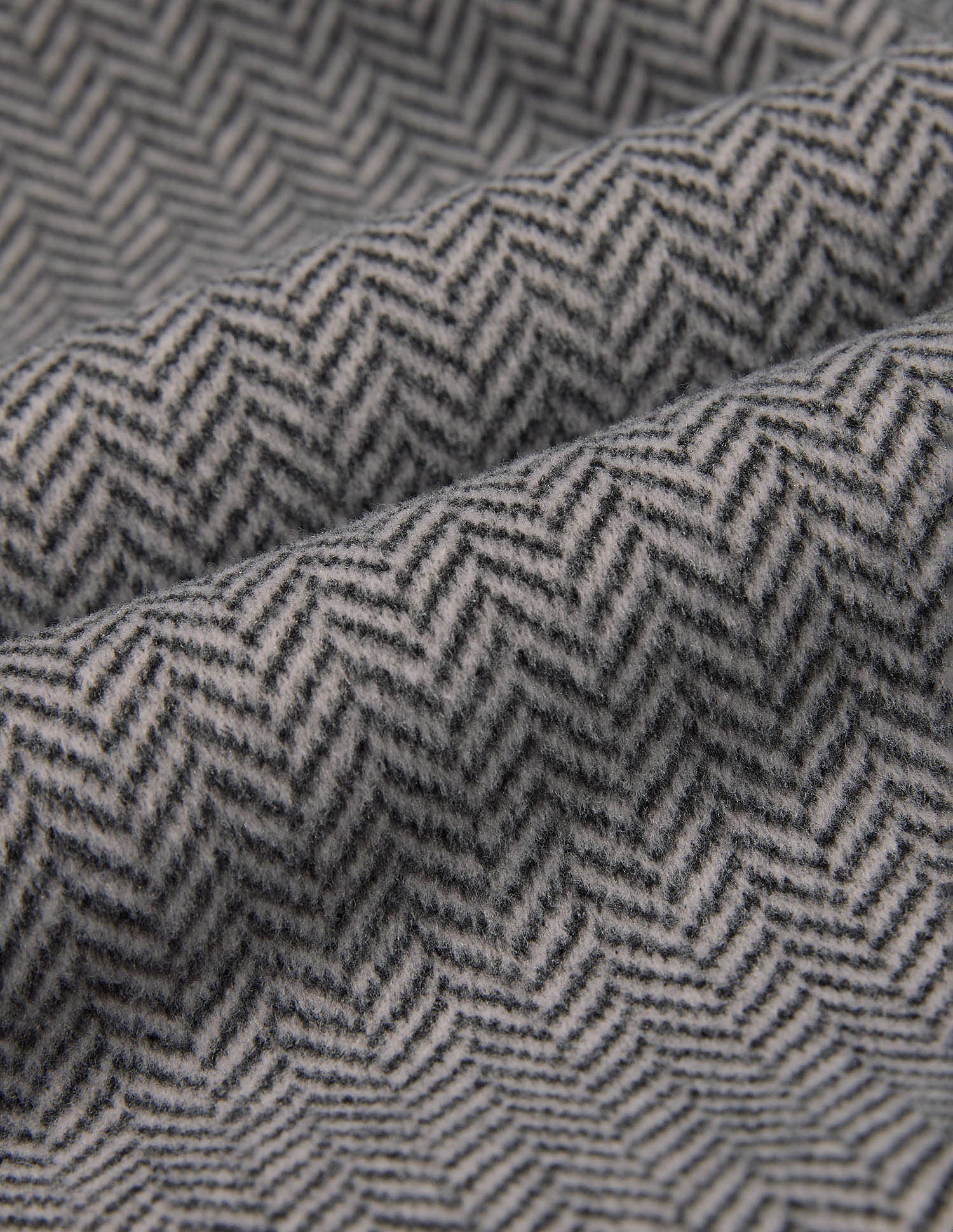 Herringbone Hooded Jacket Black - U.S. POLO ASSN. | Large