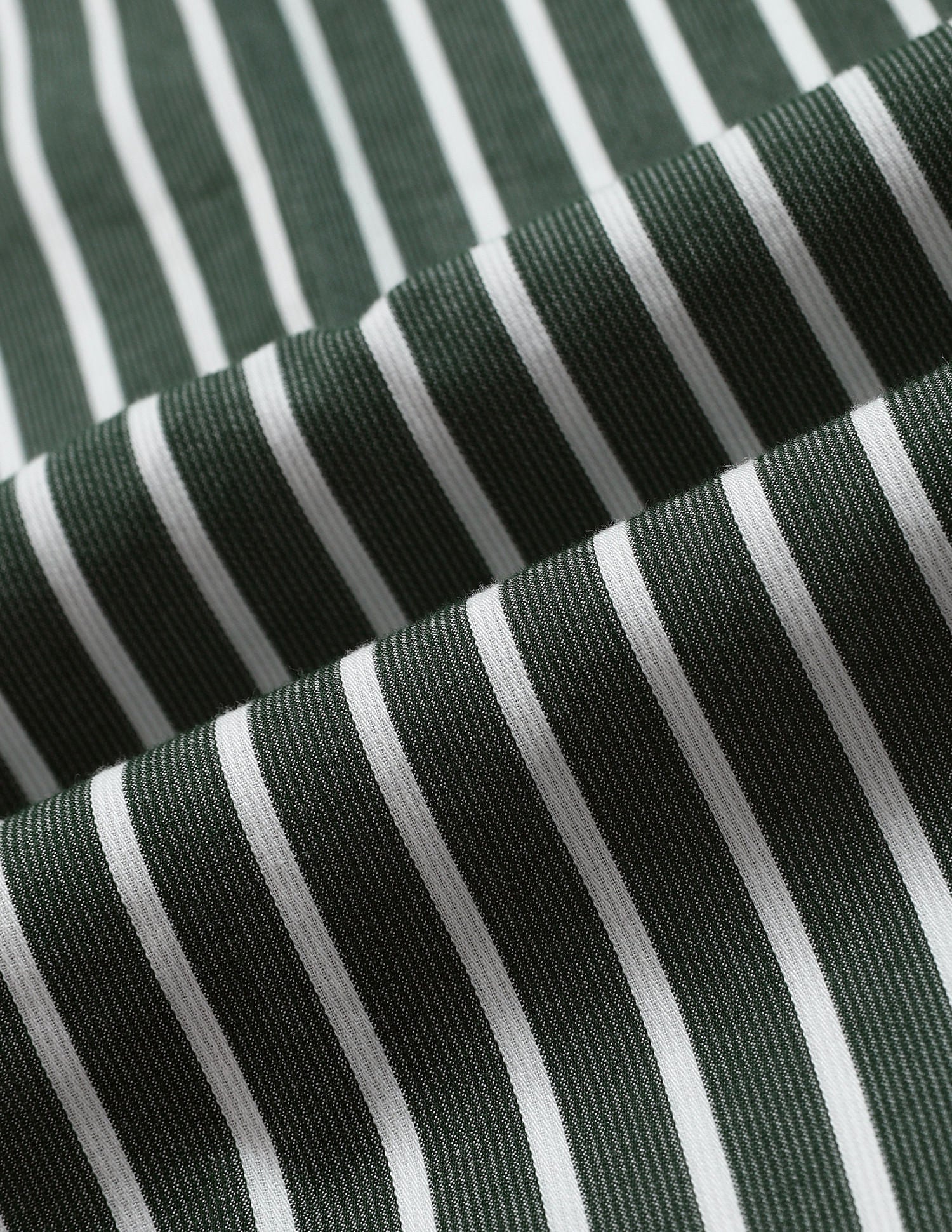 Tailored Fit Vertical Striped Shirt Dark-Green - U.S. Polo Assn. India | Large