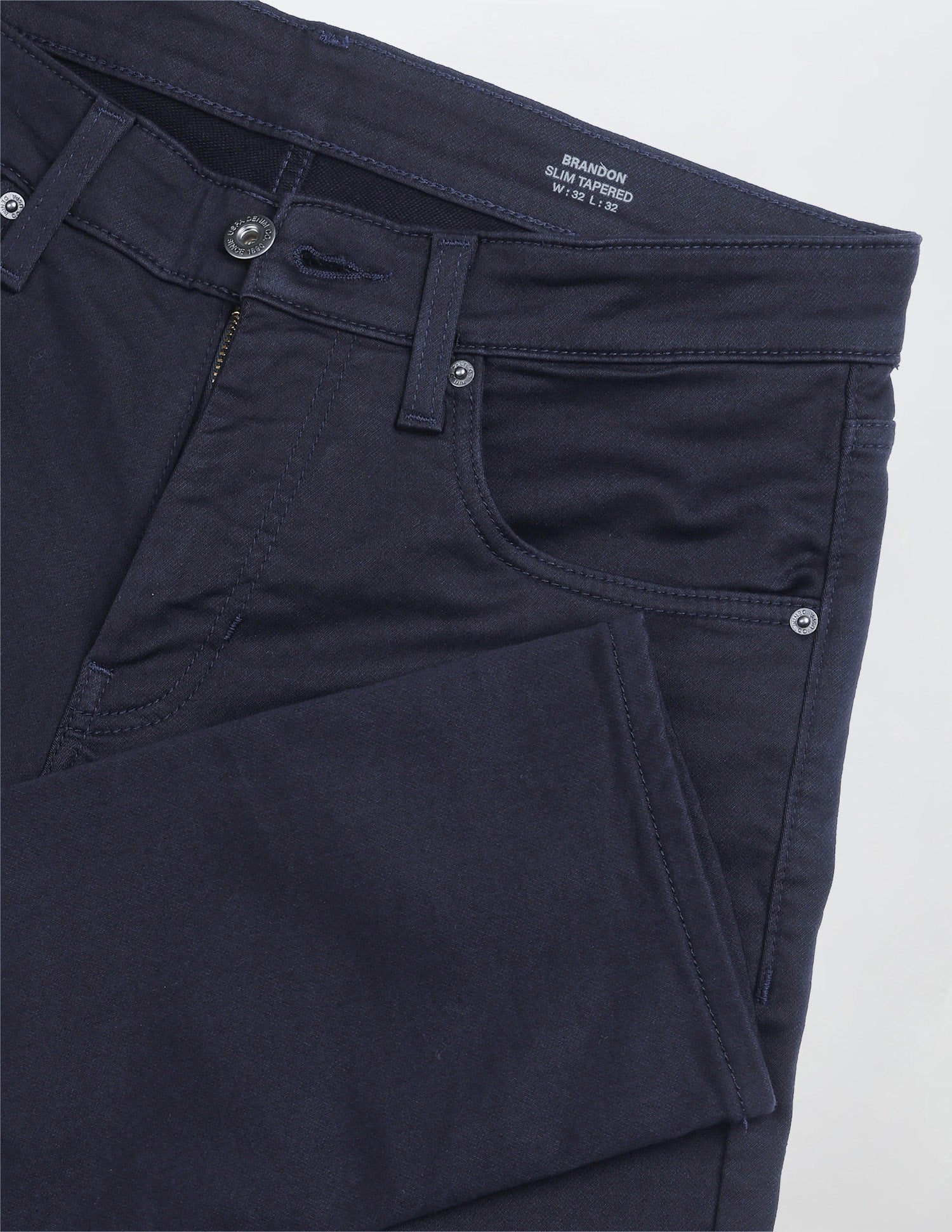 Brandon Slim Tapered Fit Blue Jeans Navy - U.S. Polo Assn. India | Large