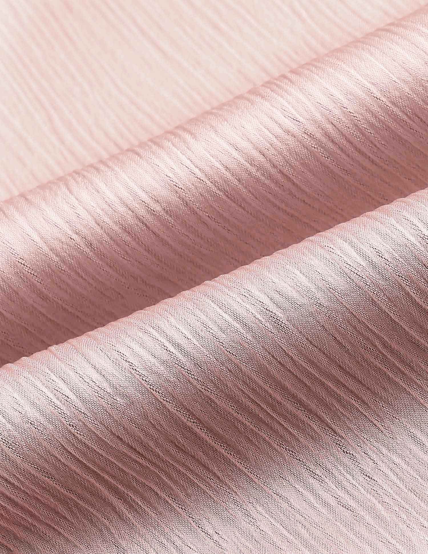 Solid V-neck A-lineDress Pink - U.S. POLO ASSN. | Large