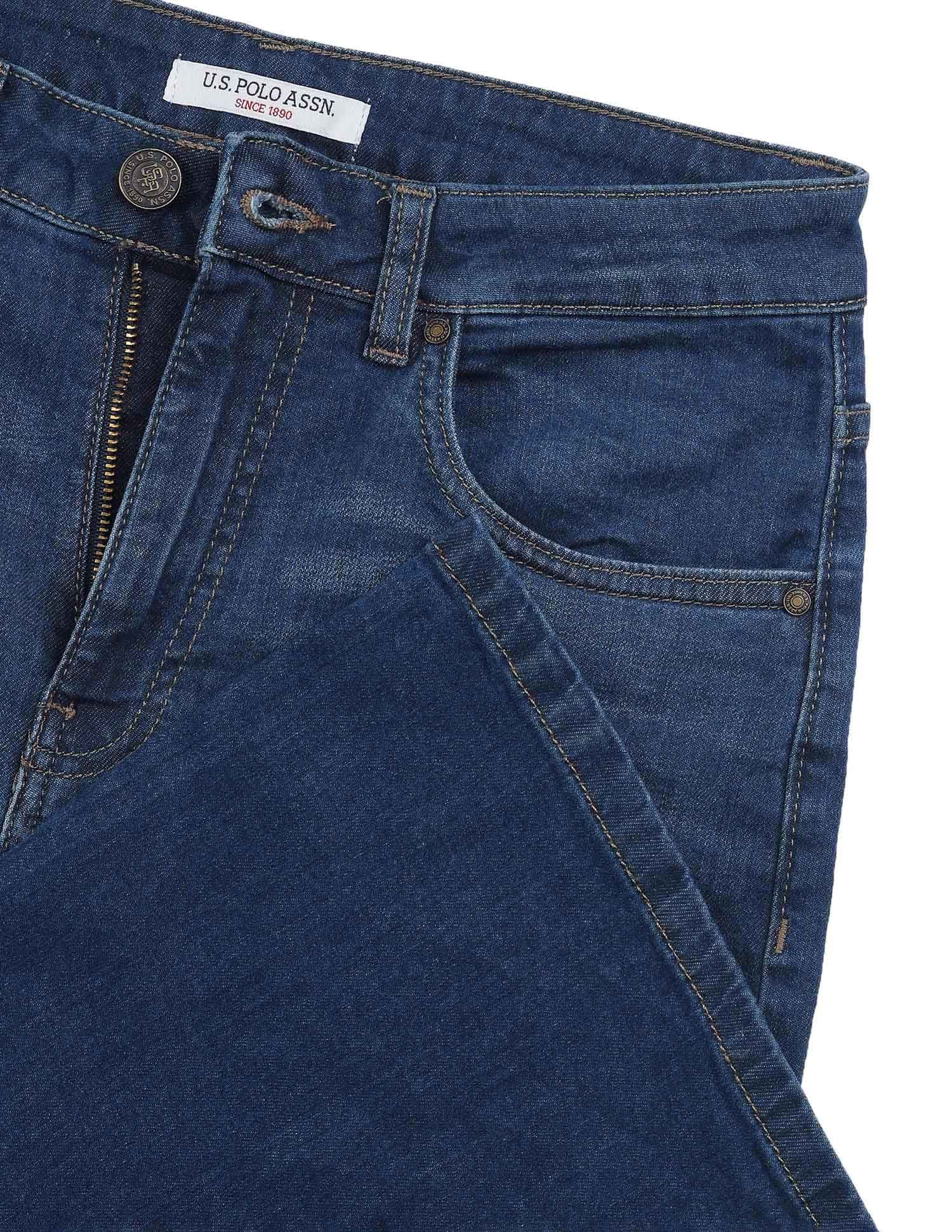 High Rise Extreme Flare Fit Jeans Dark Blue - U.S. POLO ASSN. | Large