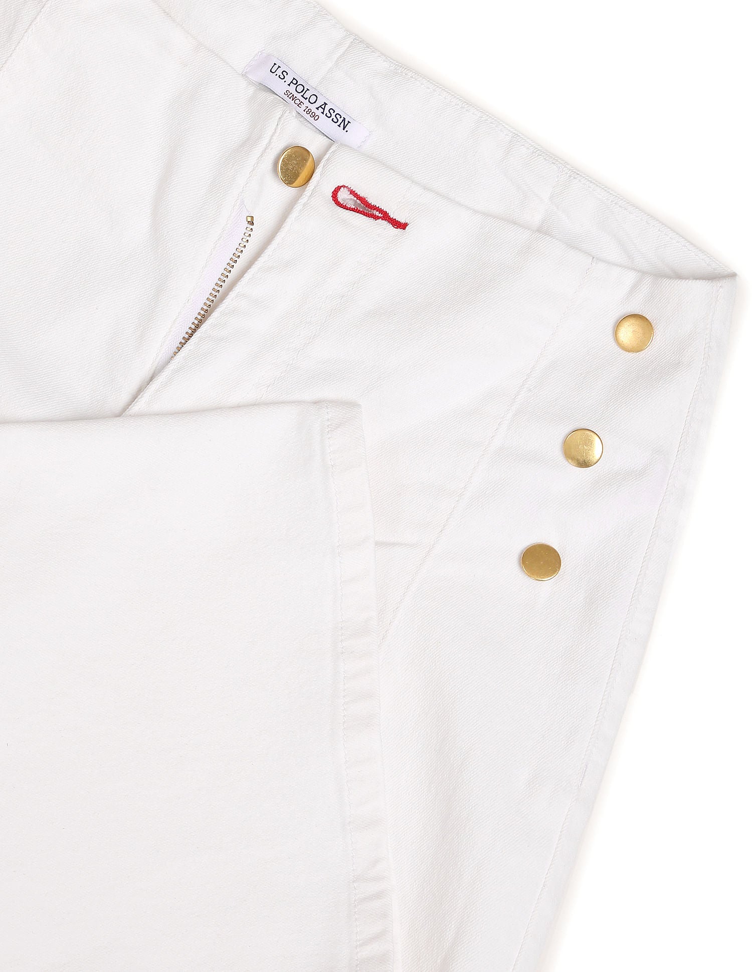 High Rise Culotte Jeans White - U.S. Polo Assn. India | Large