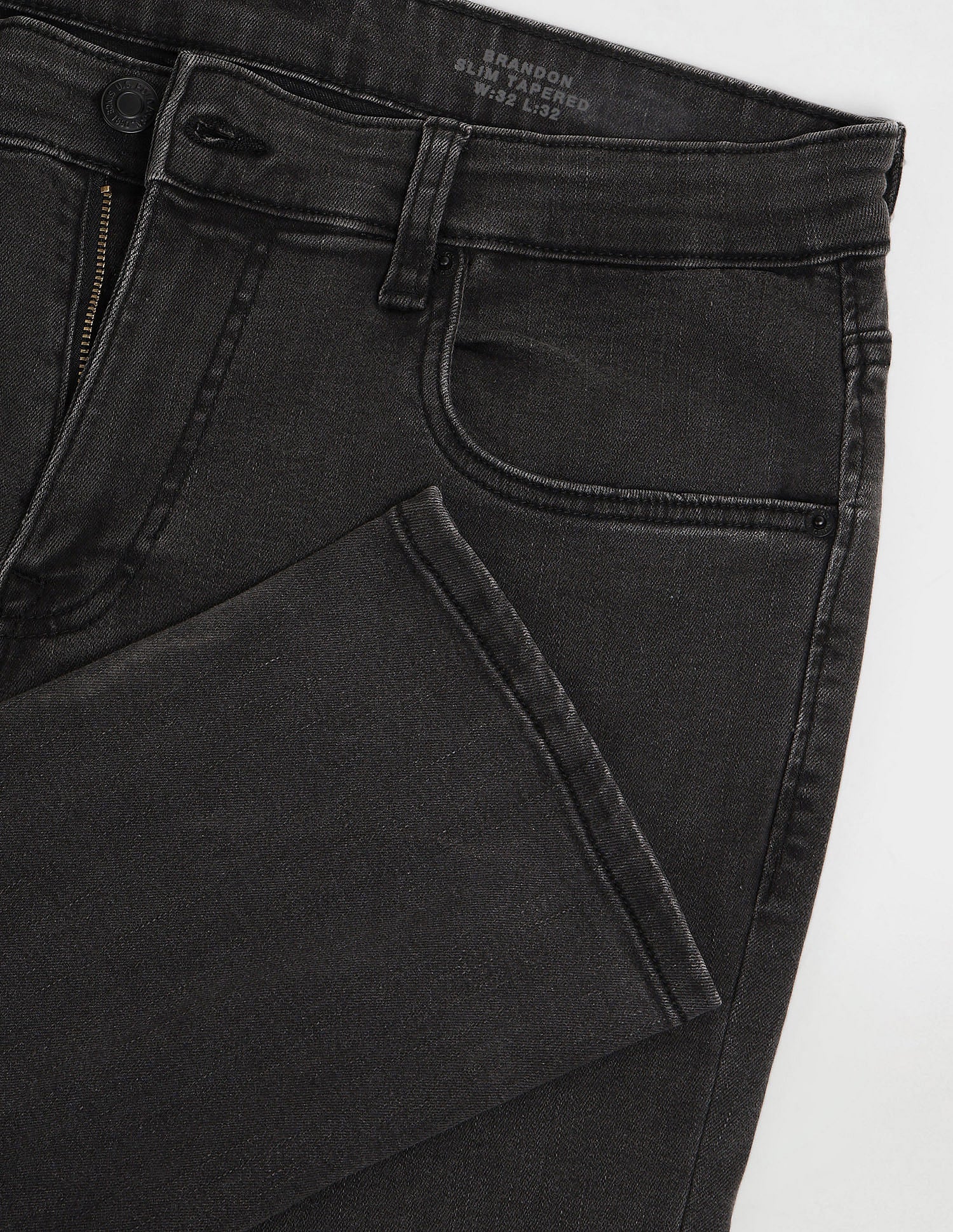 Brandon Slim Tapered Black Jeans Black - U.S. POLO ASSN. | Large