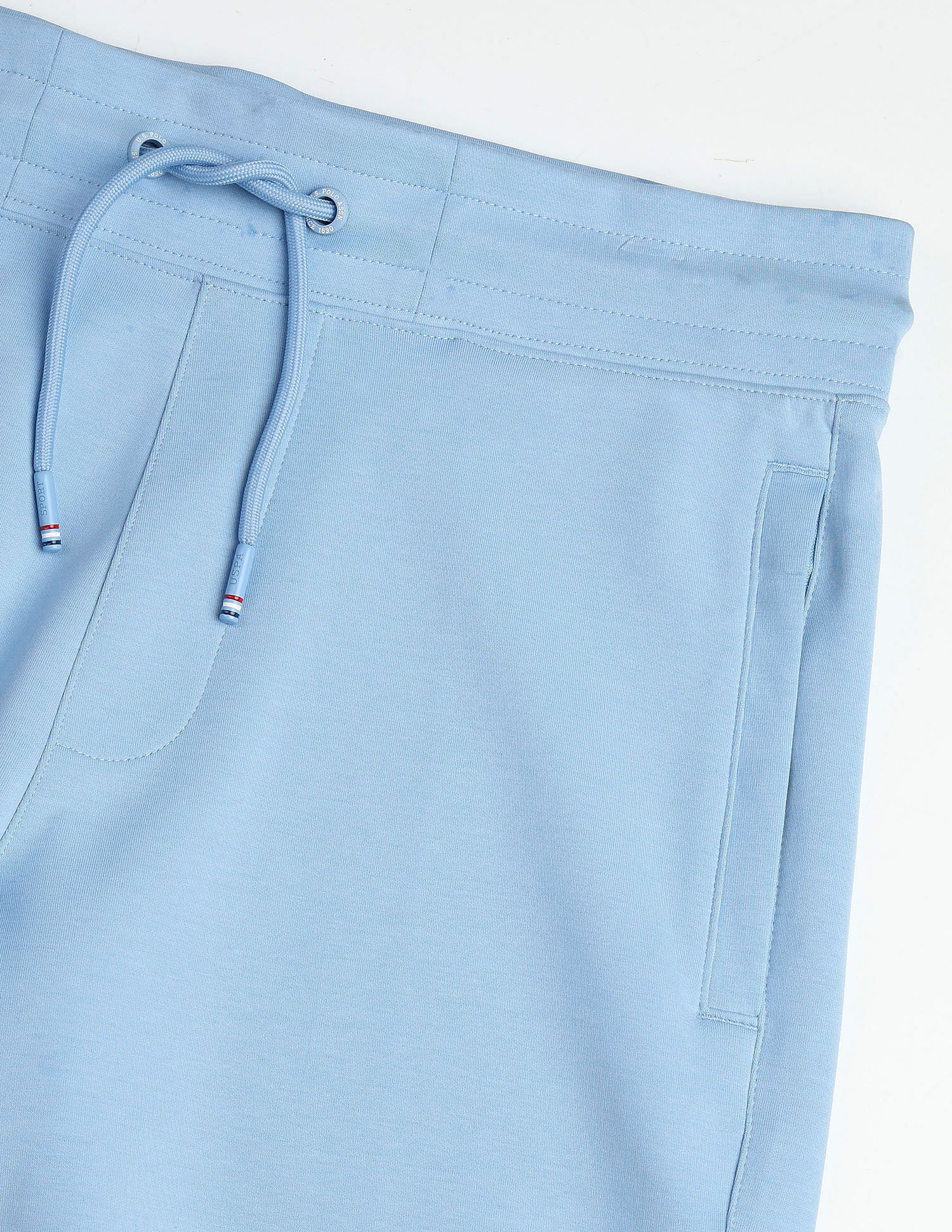 Solid Slim Fit Active Shorts Blue - U.S. Polo Assn. India | Large