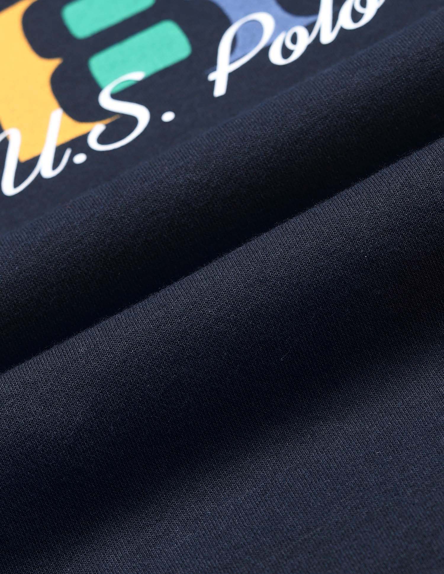 Brand Printed Classic Sweatshirt Navy - U.S. POLO ASSN. | Large