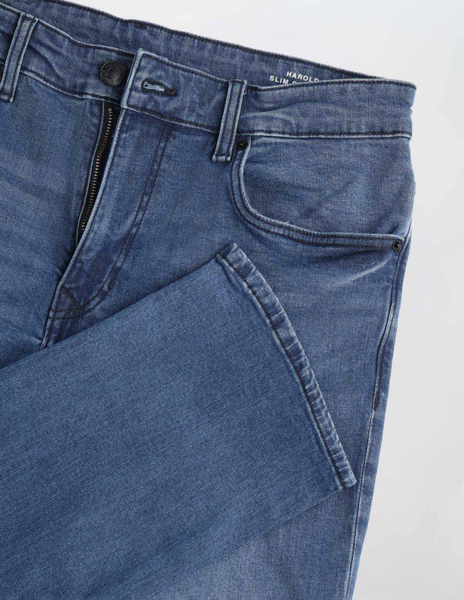 Harold Slim Straight Fit Blue Jeans Indigo - U.S. Polo Assn. India | Large