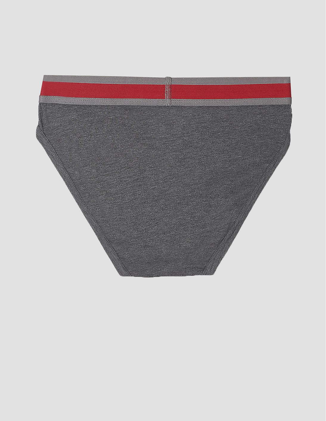 Solid Cotton Spandex I100 Briefs - Pack Of 1 Anthra Melange - U.S. POLO ASSN. | Large