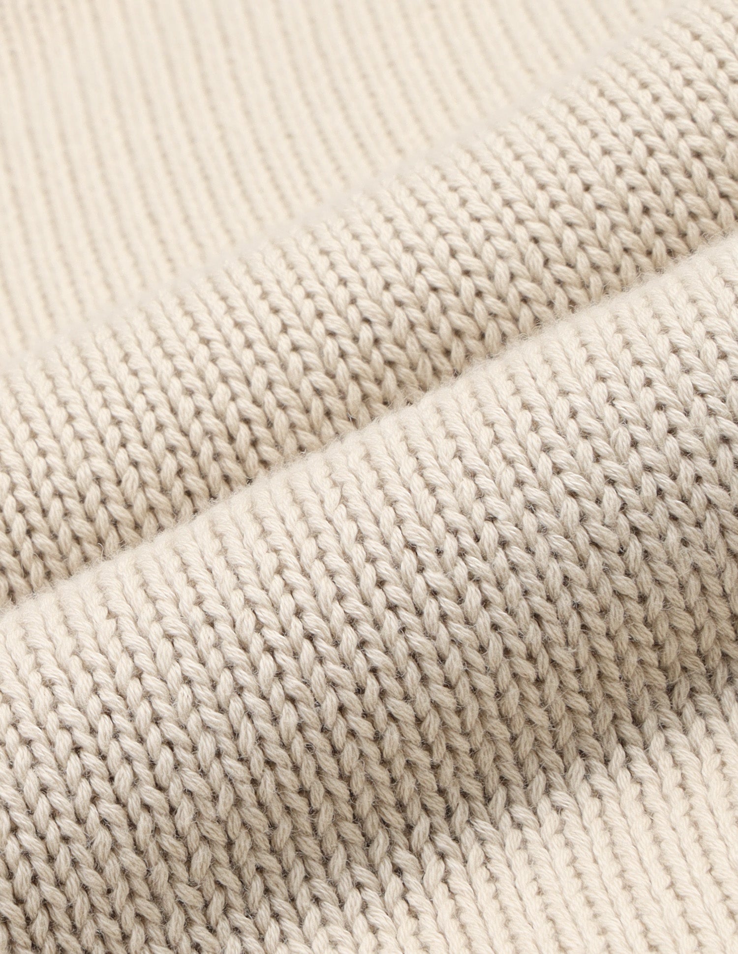 Cable Patterned Knit Relaxed Fit Sweater Ecru - U.S. Polo Assn. India | Large