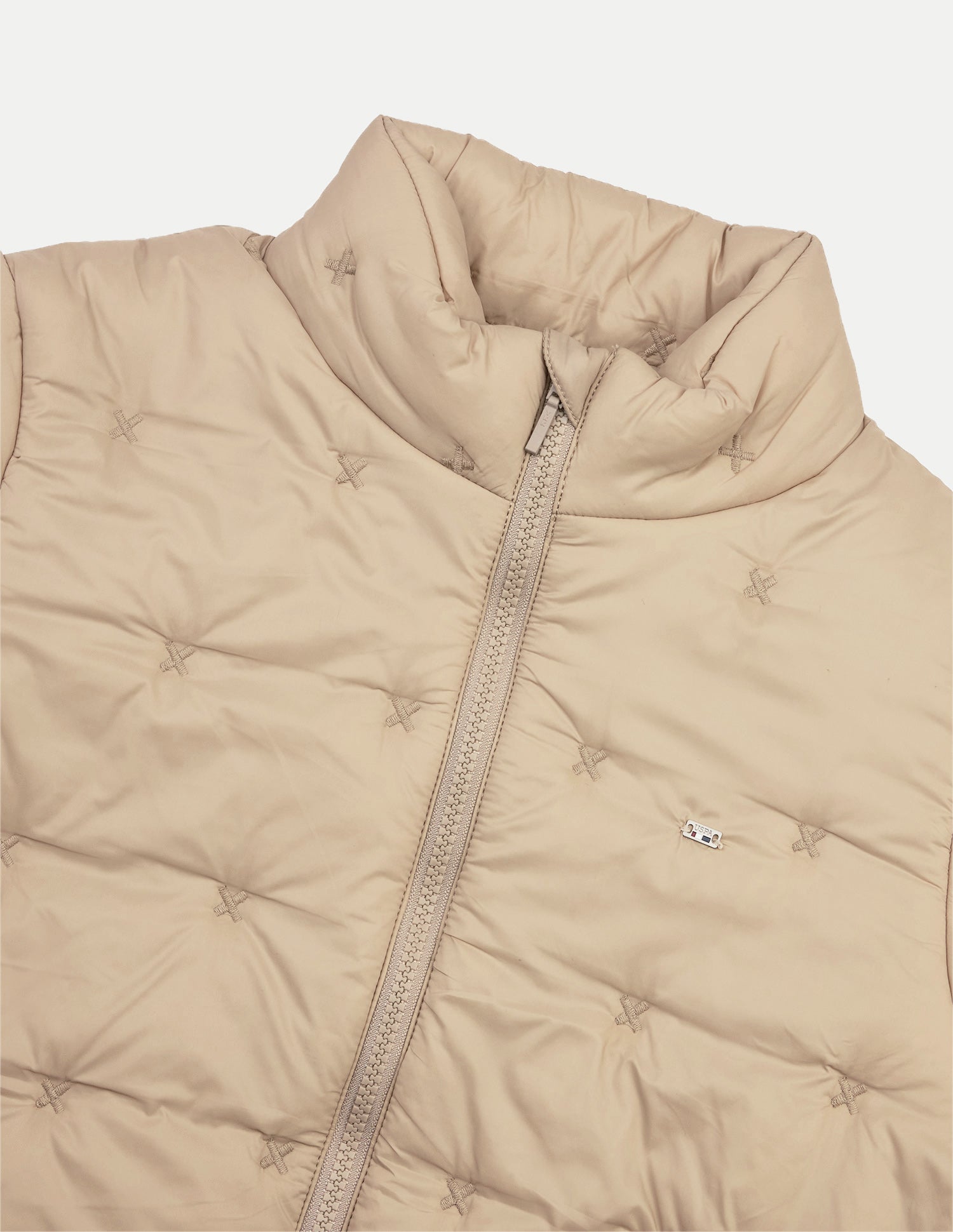 Relaxed Fit Bomber Puffer Jacket Beige - U.S. Polo Assn. India | Large