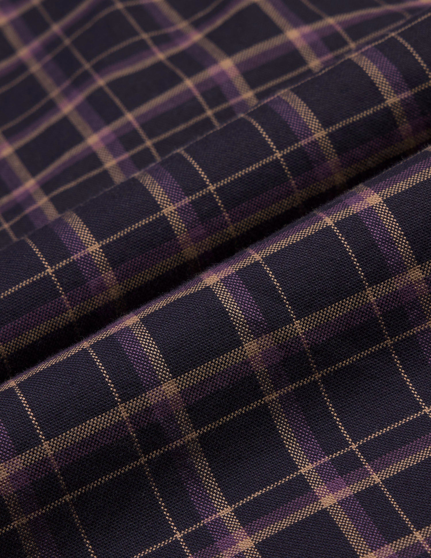 Grid Tattersall Checked Button Down Shirt Dark Purple - U.S. Polo Assn. India | Large