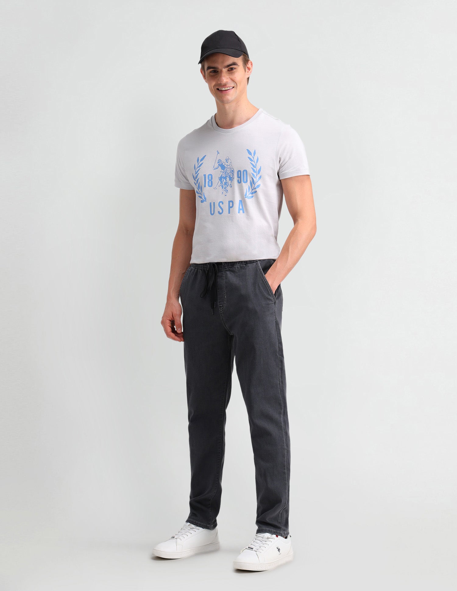 Slim Fit Black Jeans BLACK - U.S. Polo Assn. India | Large