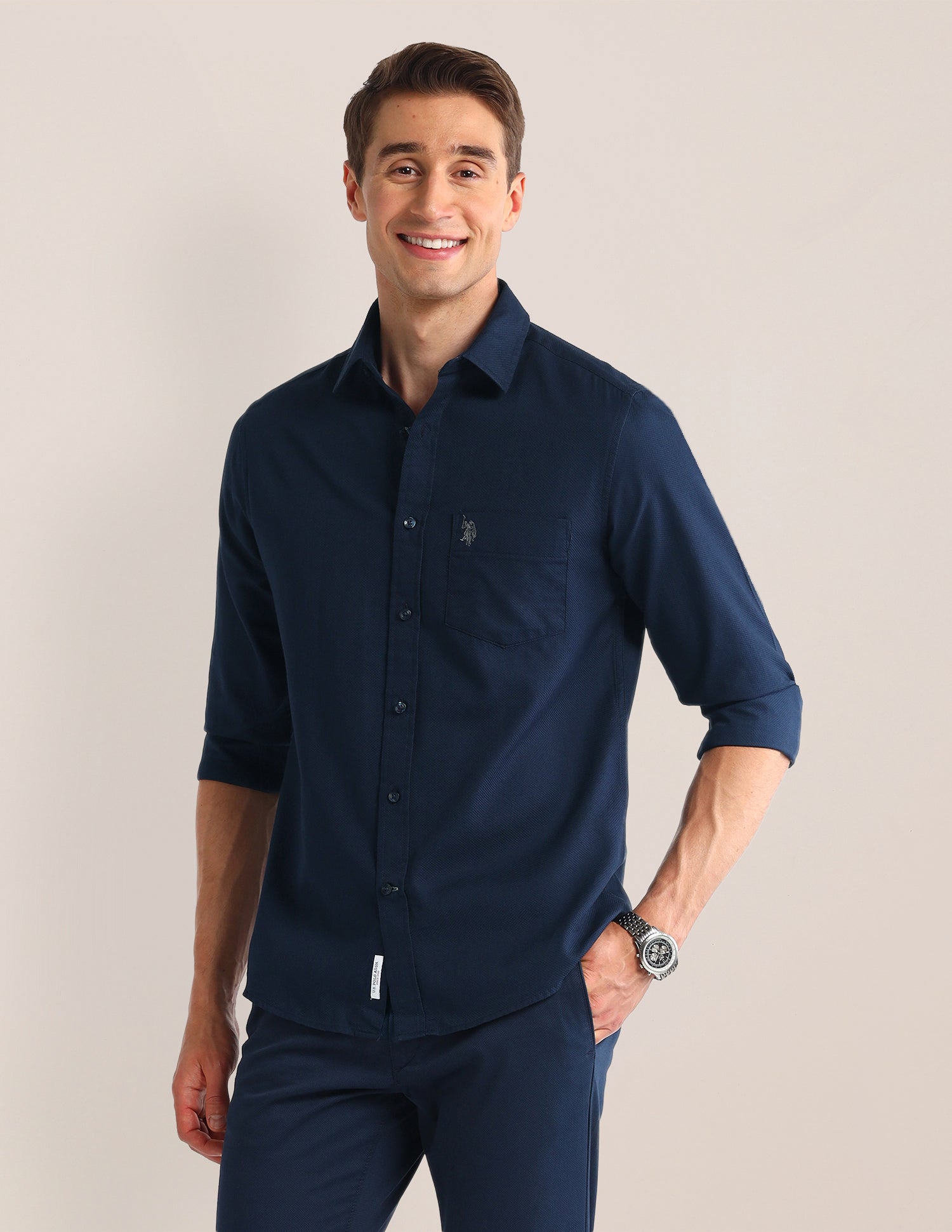 Solid Regular Fit Shirt