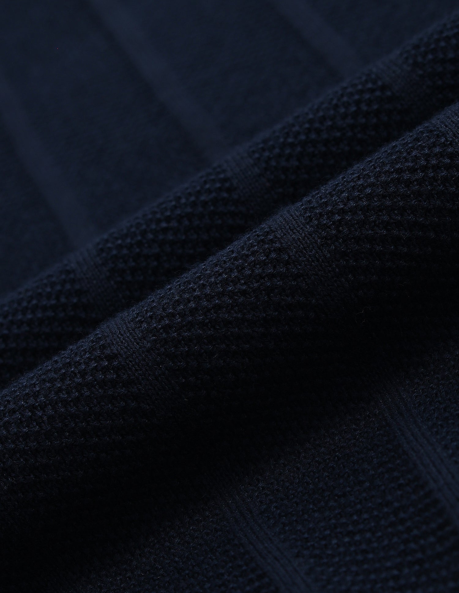 Polo Neck Textured Sweater Navy - U.S. POLO ASSN. | Large