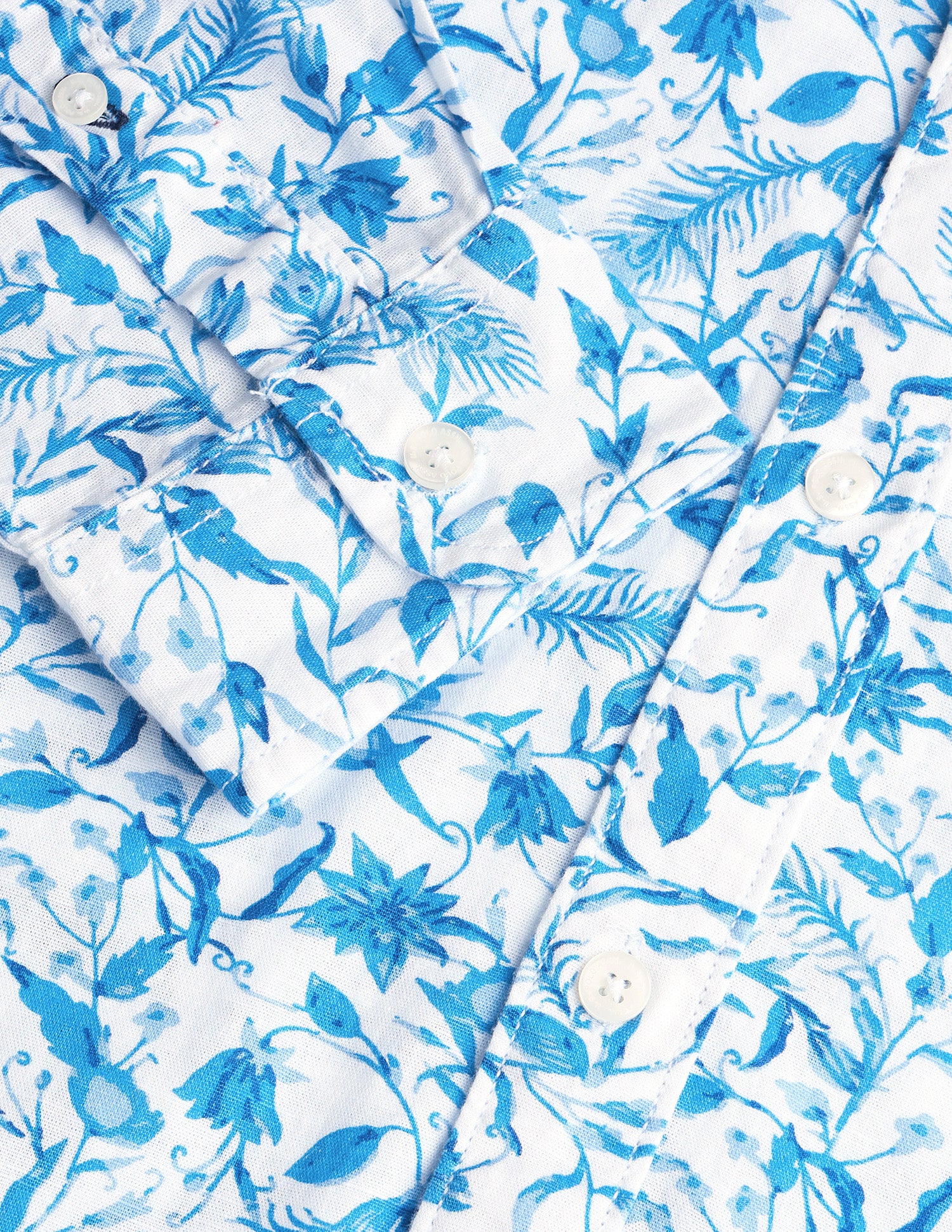 Floral Slim Fit Shirt Blue - U.S. Polo Assn. India | Large