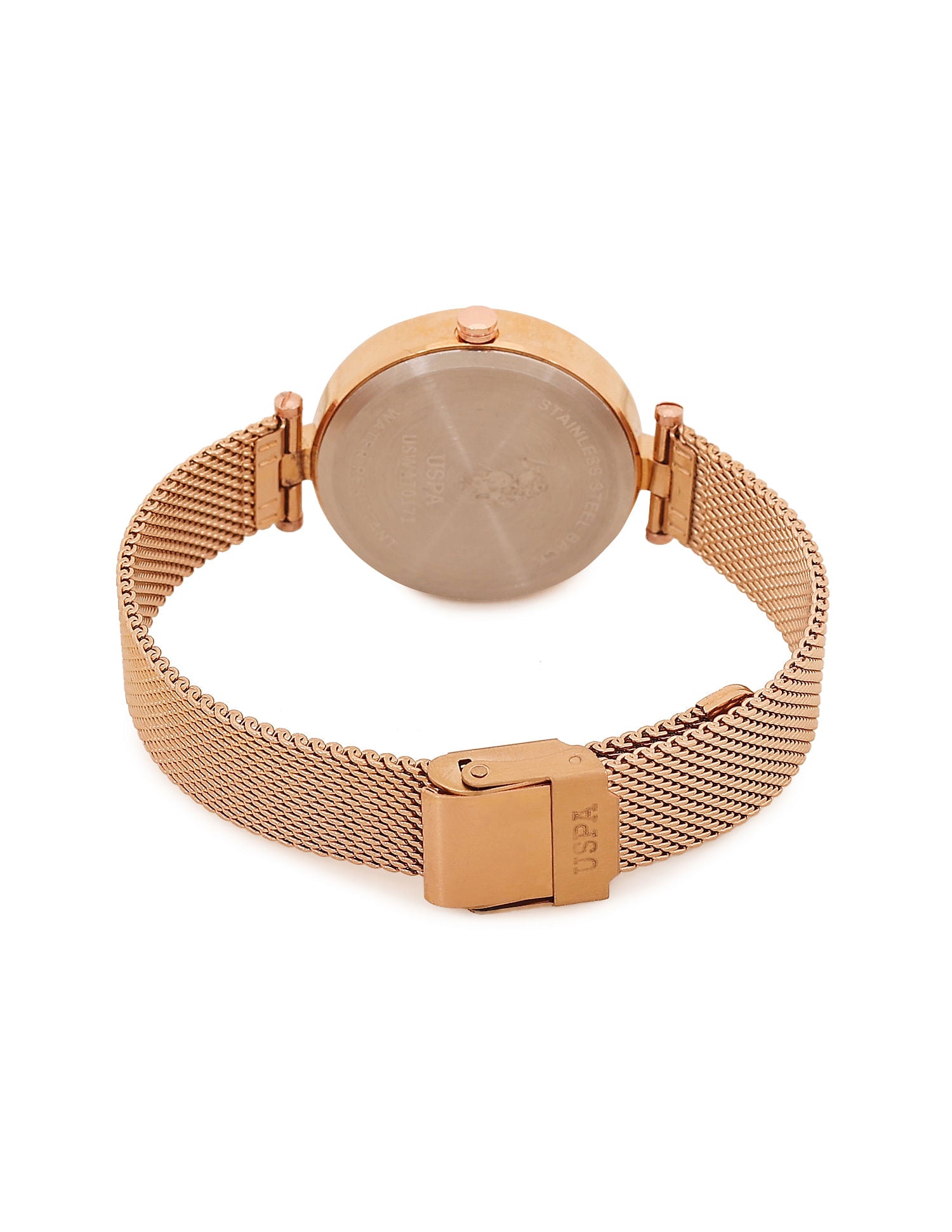 Chain Strap Round Shape Analog Watch Green and Copper - U.S. POLO ASSN. | Large