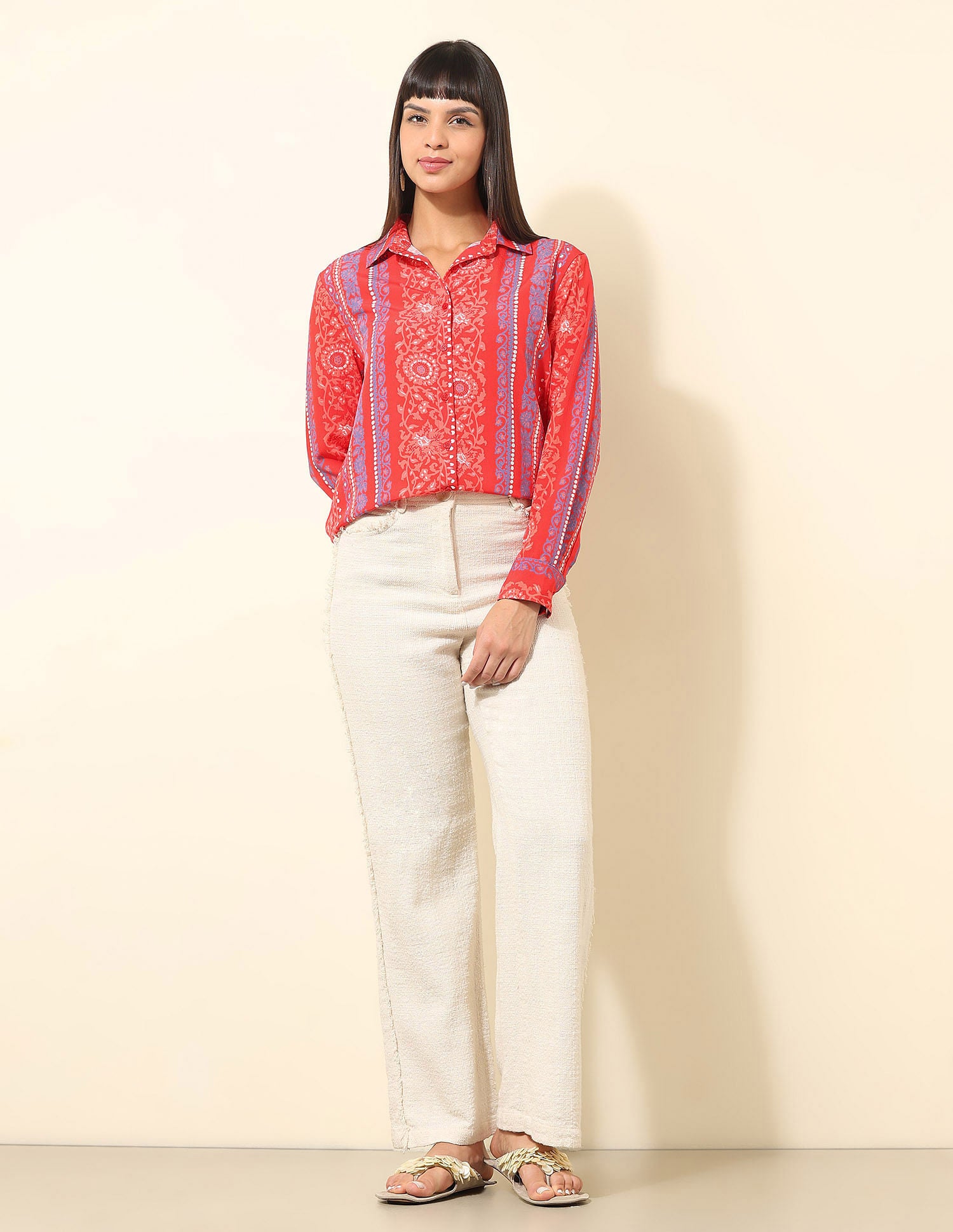 Relaxed Fit Boho Printed Shirt Multi - U.S. POLO ASSN. | Large