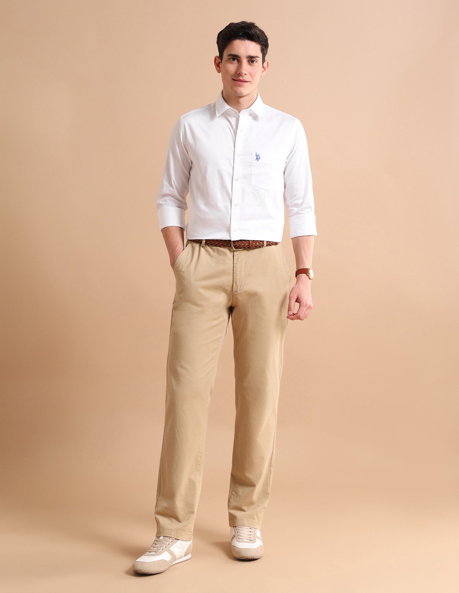 Evening Satin Shirt White - U.S. POLO ASSN. | Large