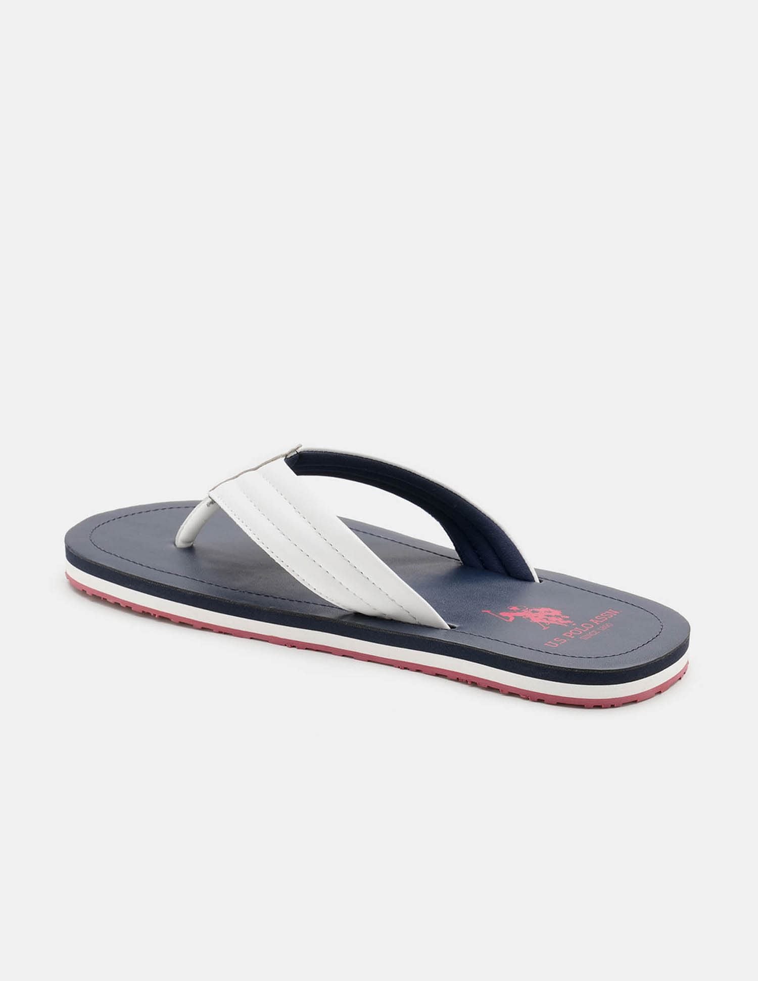 Men Terry Solid Flip Flops Navy - U.S. Polo Assn. India | Large
