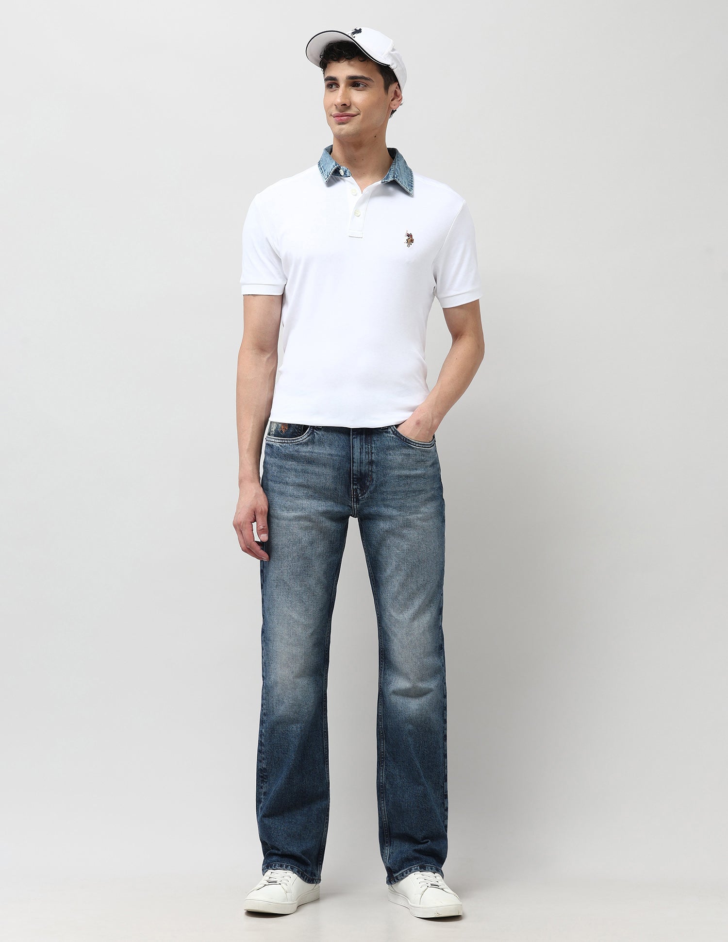 Connor Bootcut Blue Jeans Rags Wash - U.S. POLO ASSN. | Large