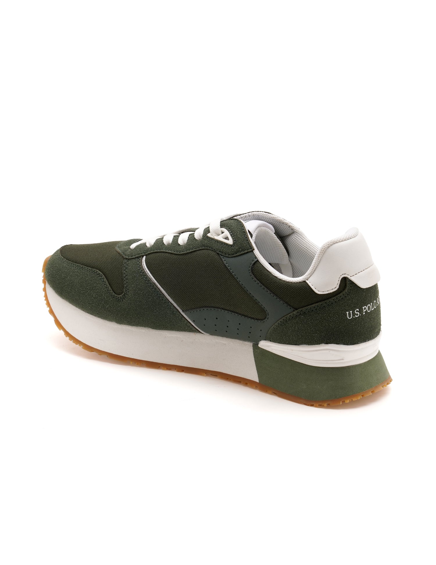 Men Aspen Green Retro Joggers Sneakers Green - U.S. Polo Assn. India | Large